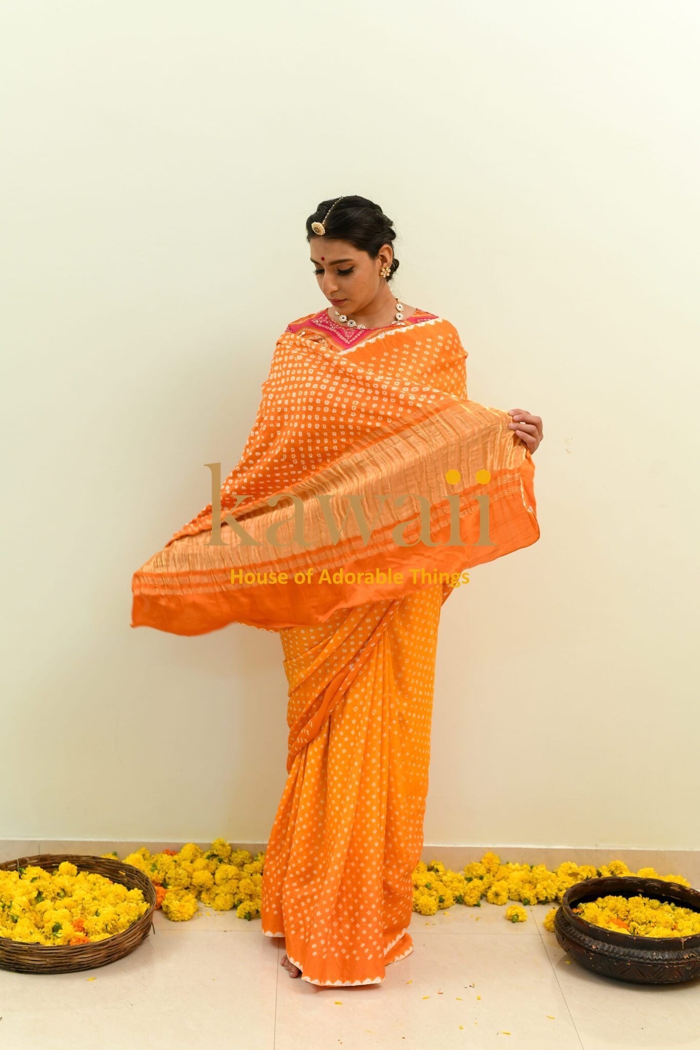 Devah Bandhani Saree