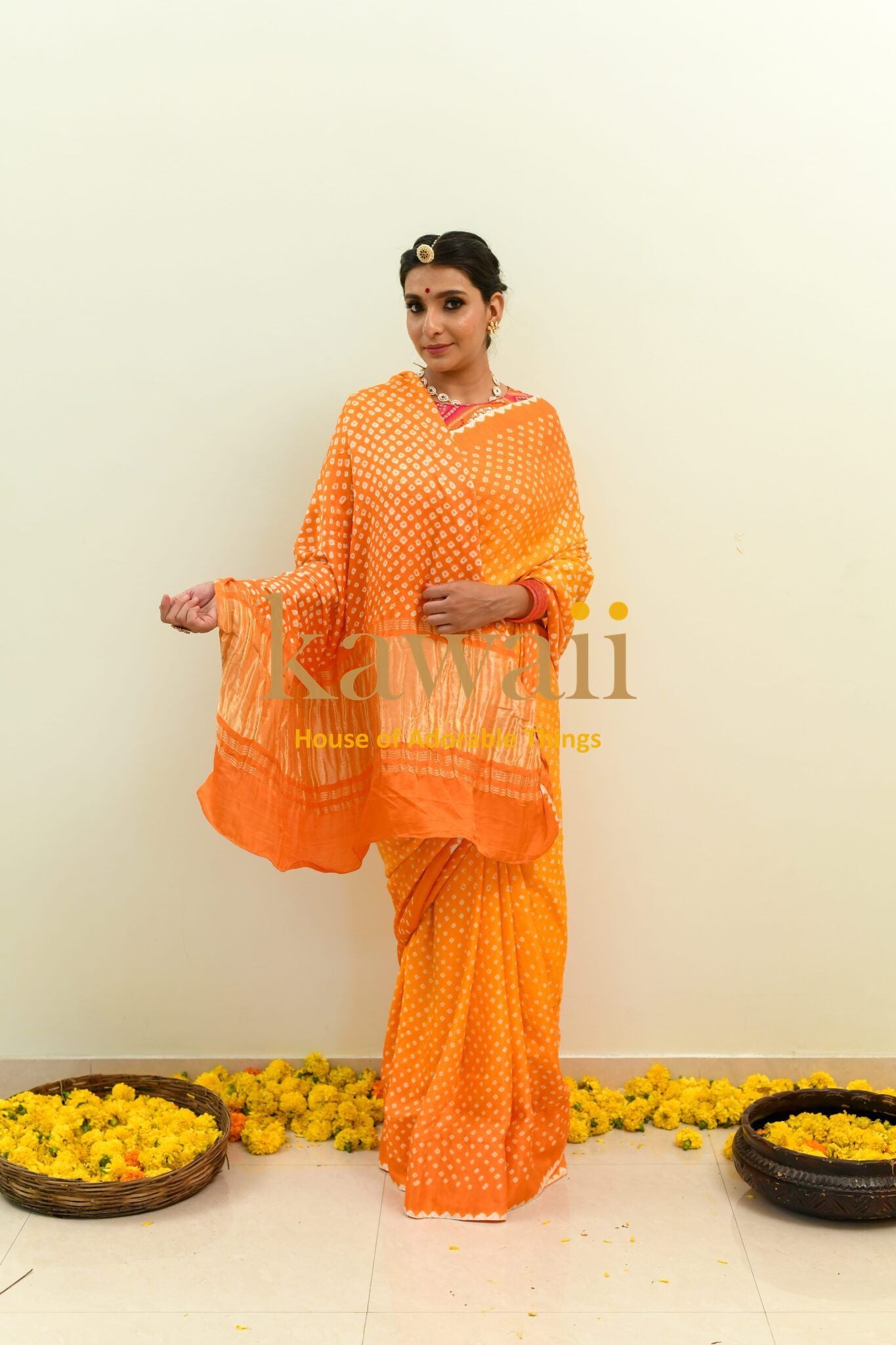 Devah Bandhani Saree