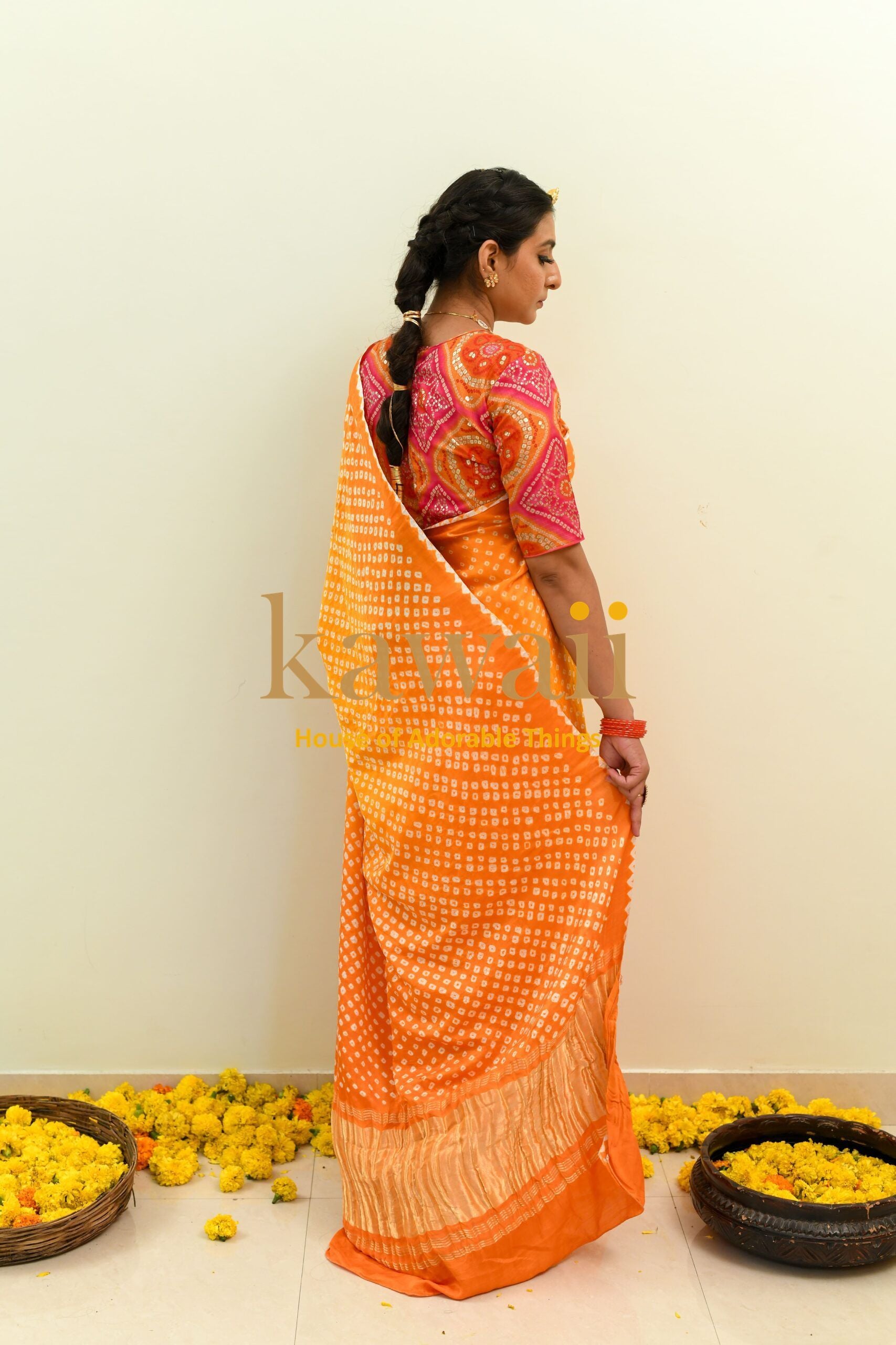 Devah Bandhani Saree