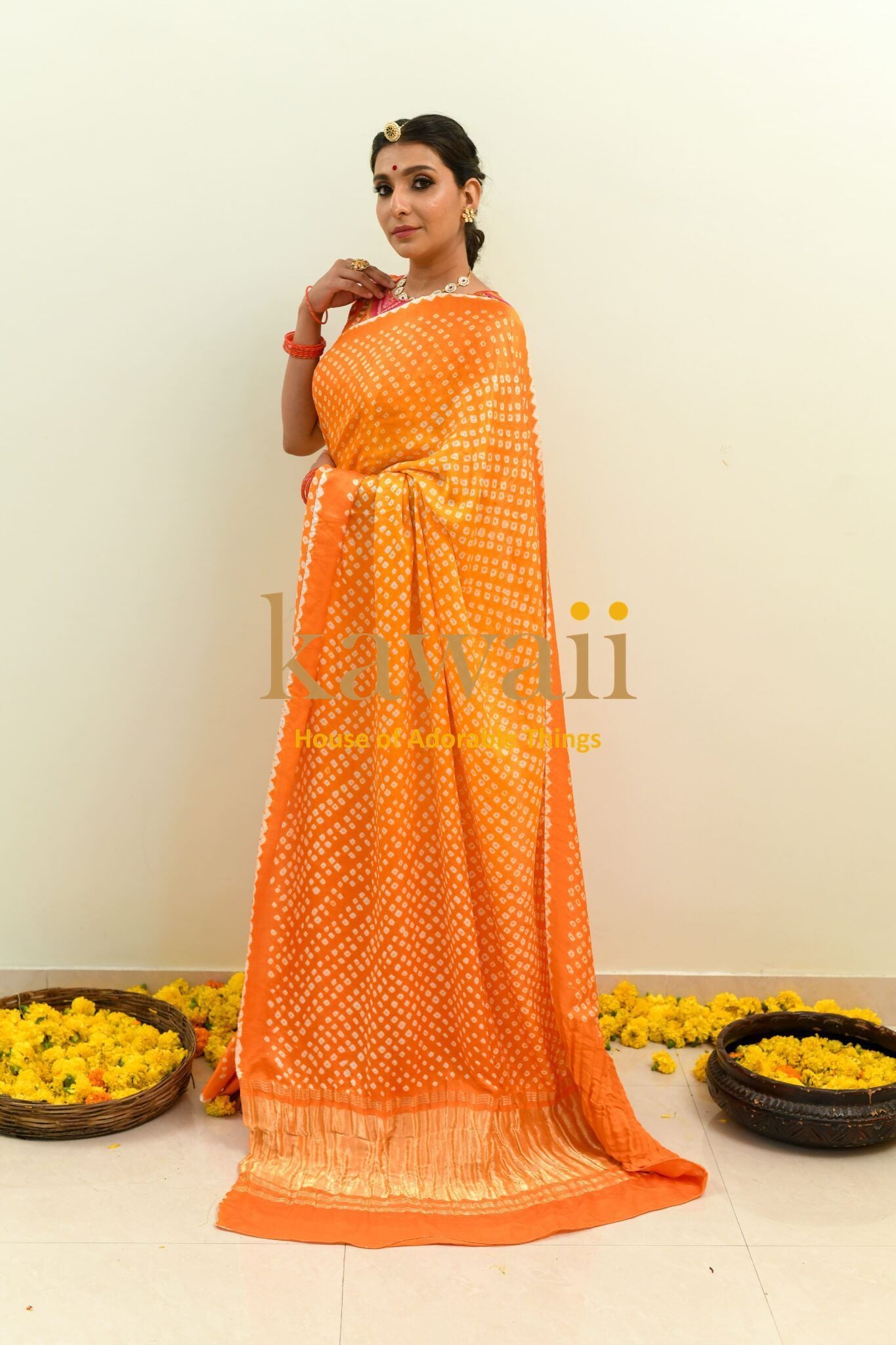 Devah Bandhani Saree