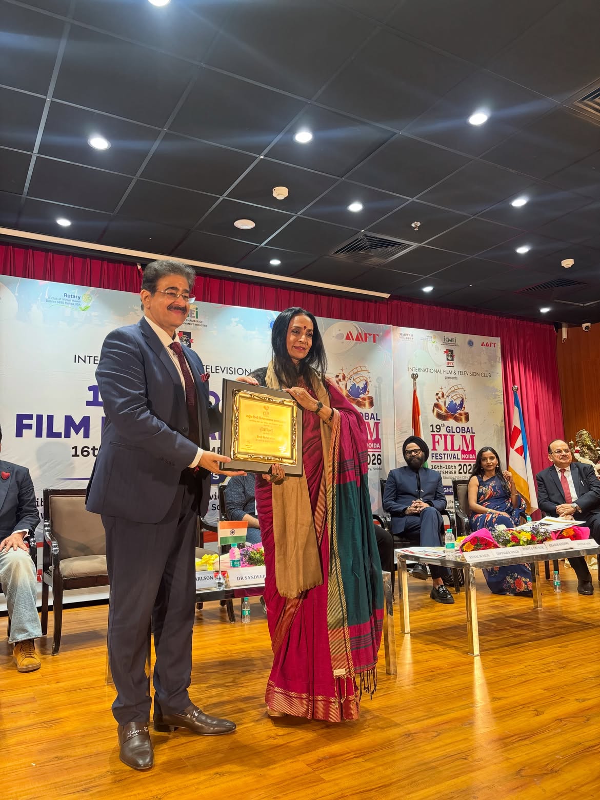 Suchitra Pillai in Malaya Handloom Cotton Saree
