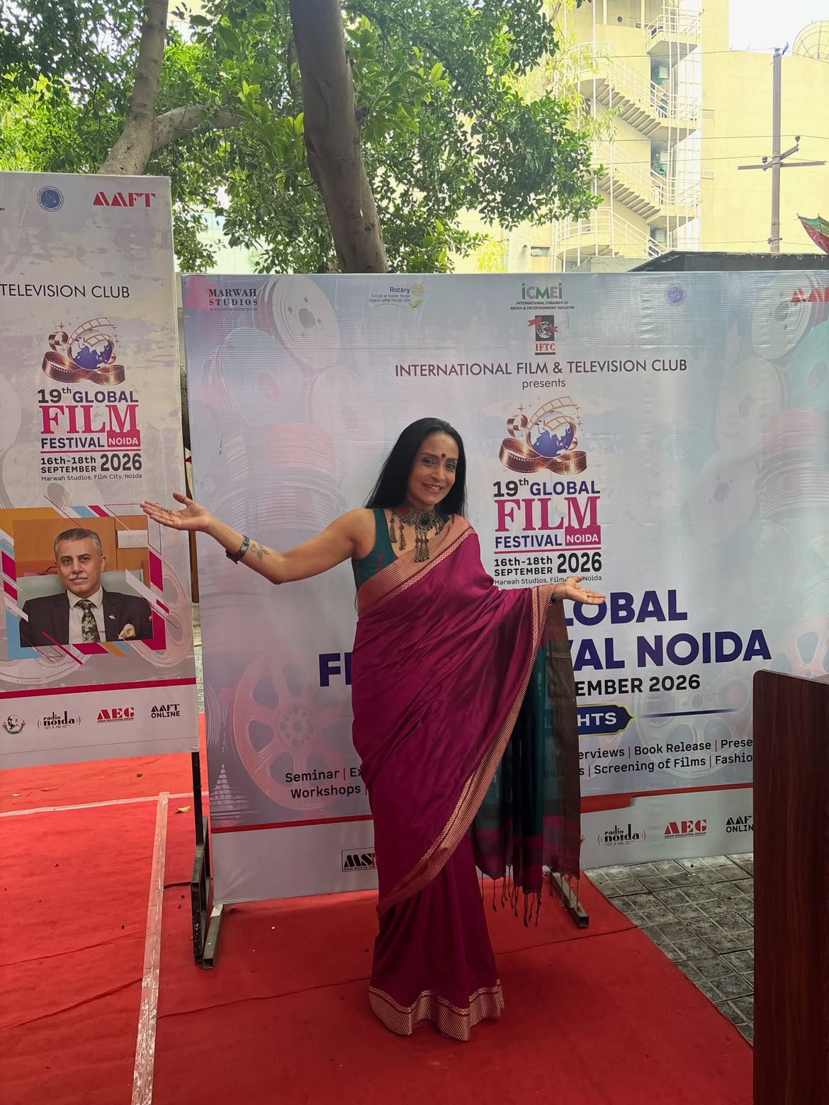 Suchitra Pillai in Malaya Handloom Cotton Saree