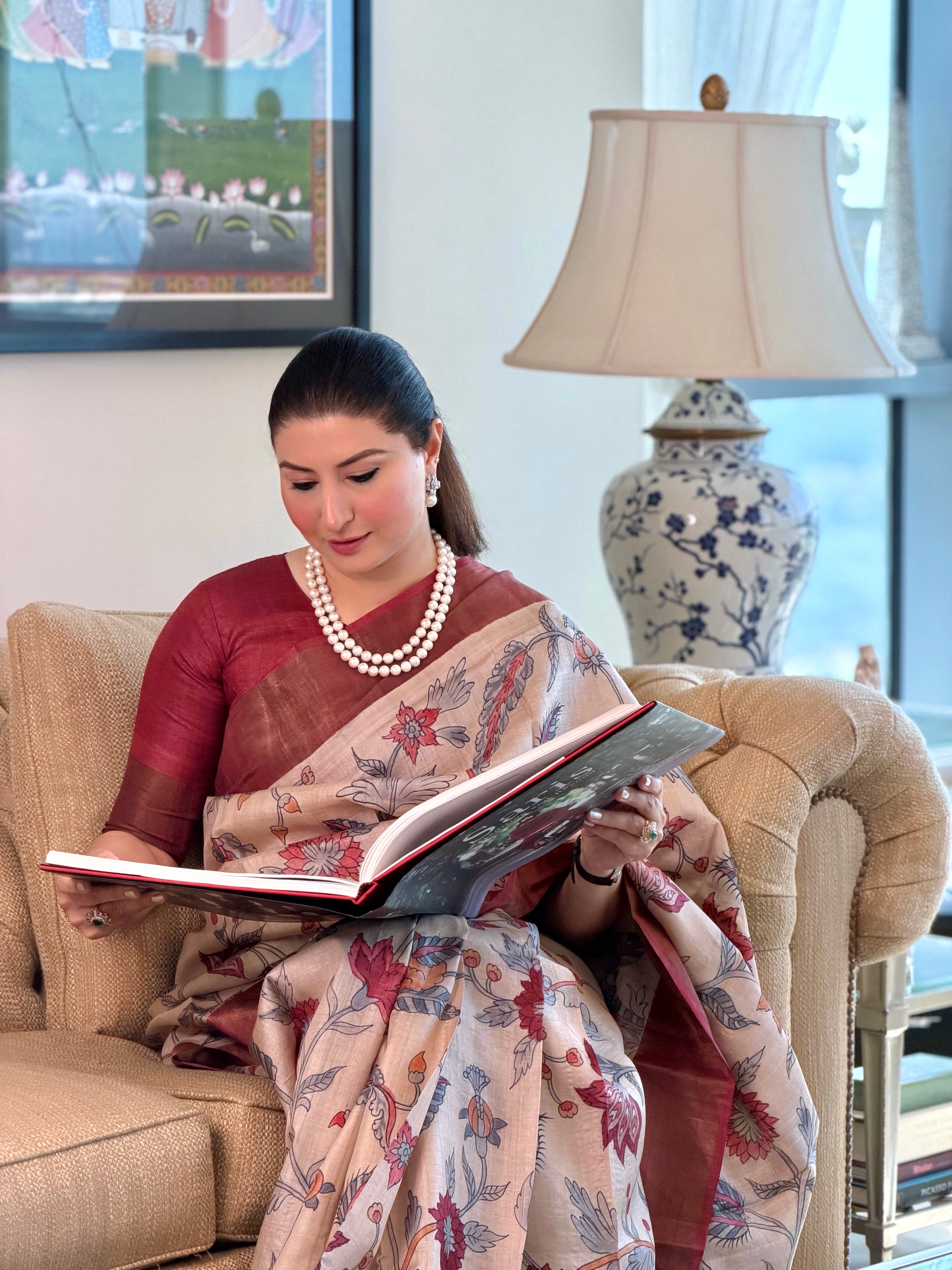 Magan Kalamkari Saree