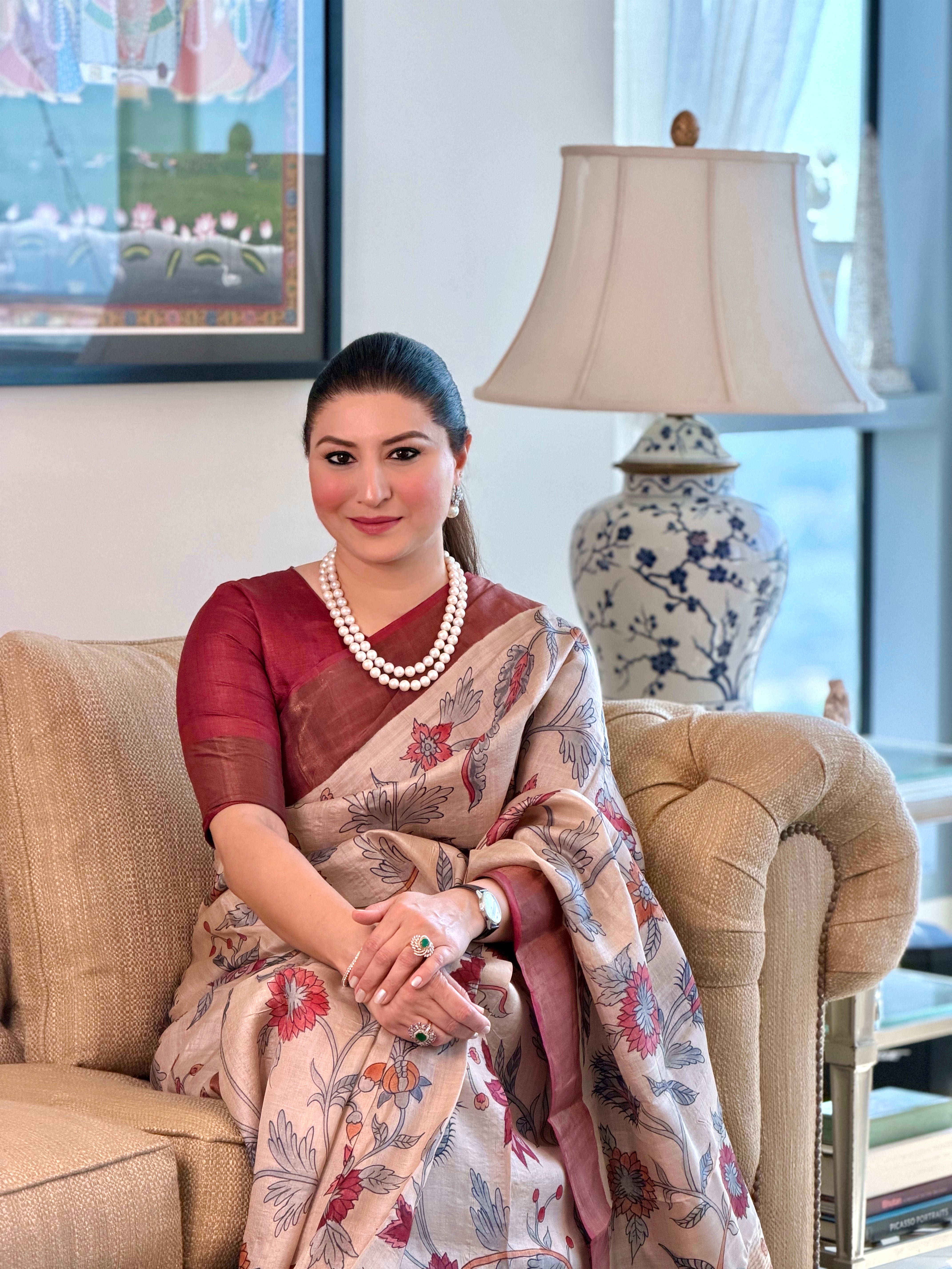 Magan Kalamkari Saree