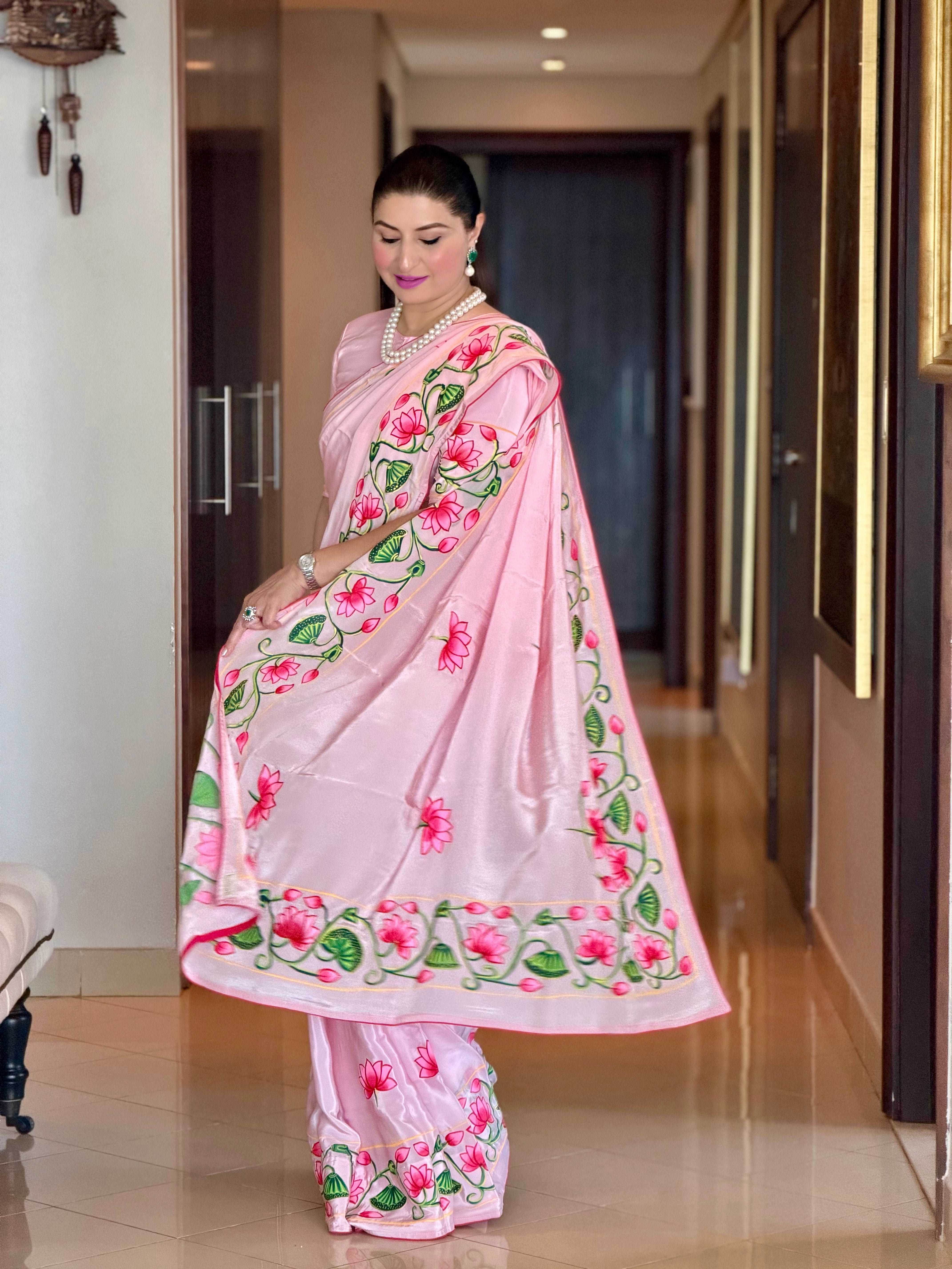 Madhur Handpainted Pichwai Saree