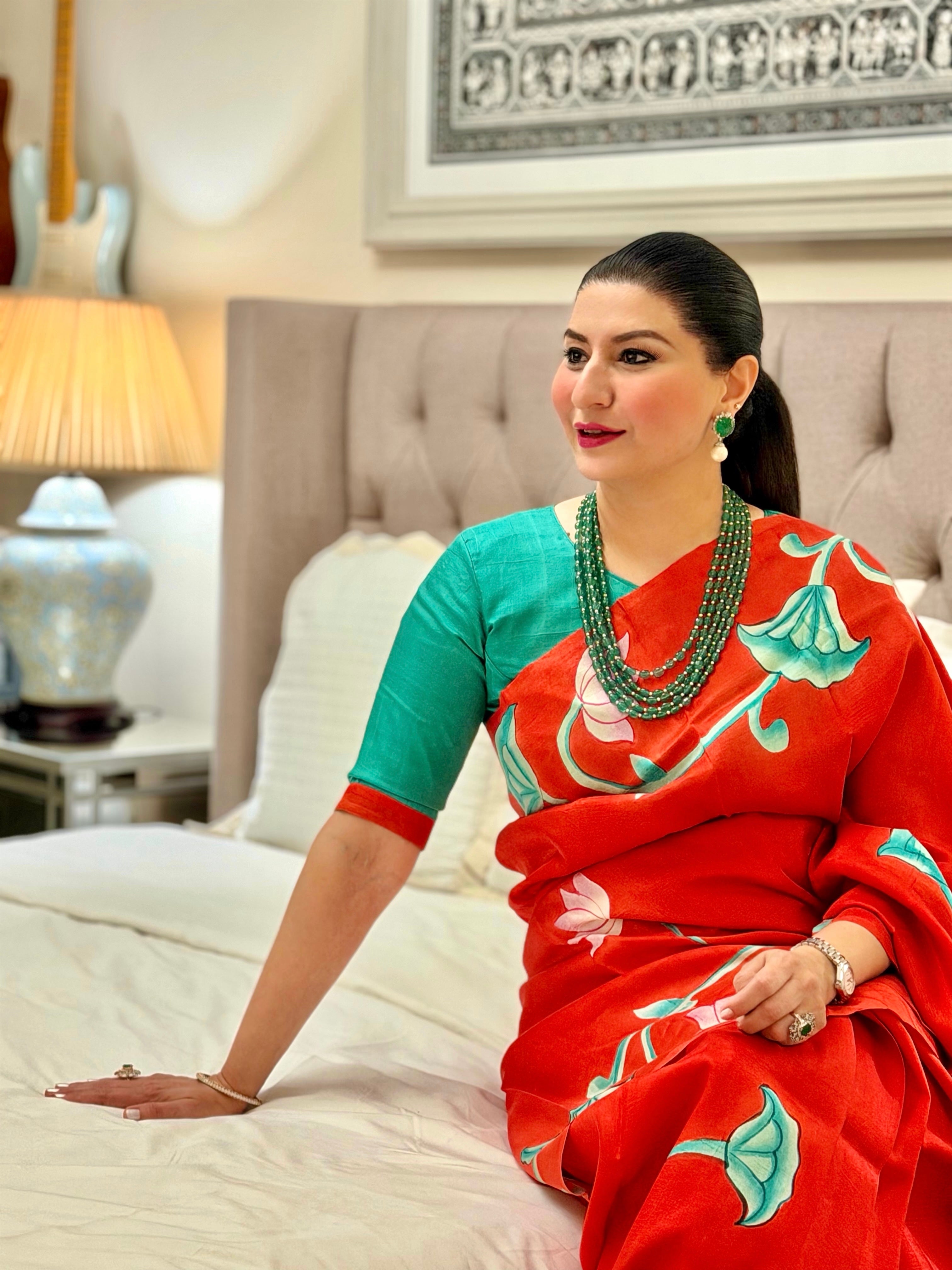 Rumi Handpainted Pichwai Saree