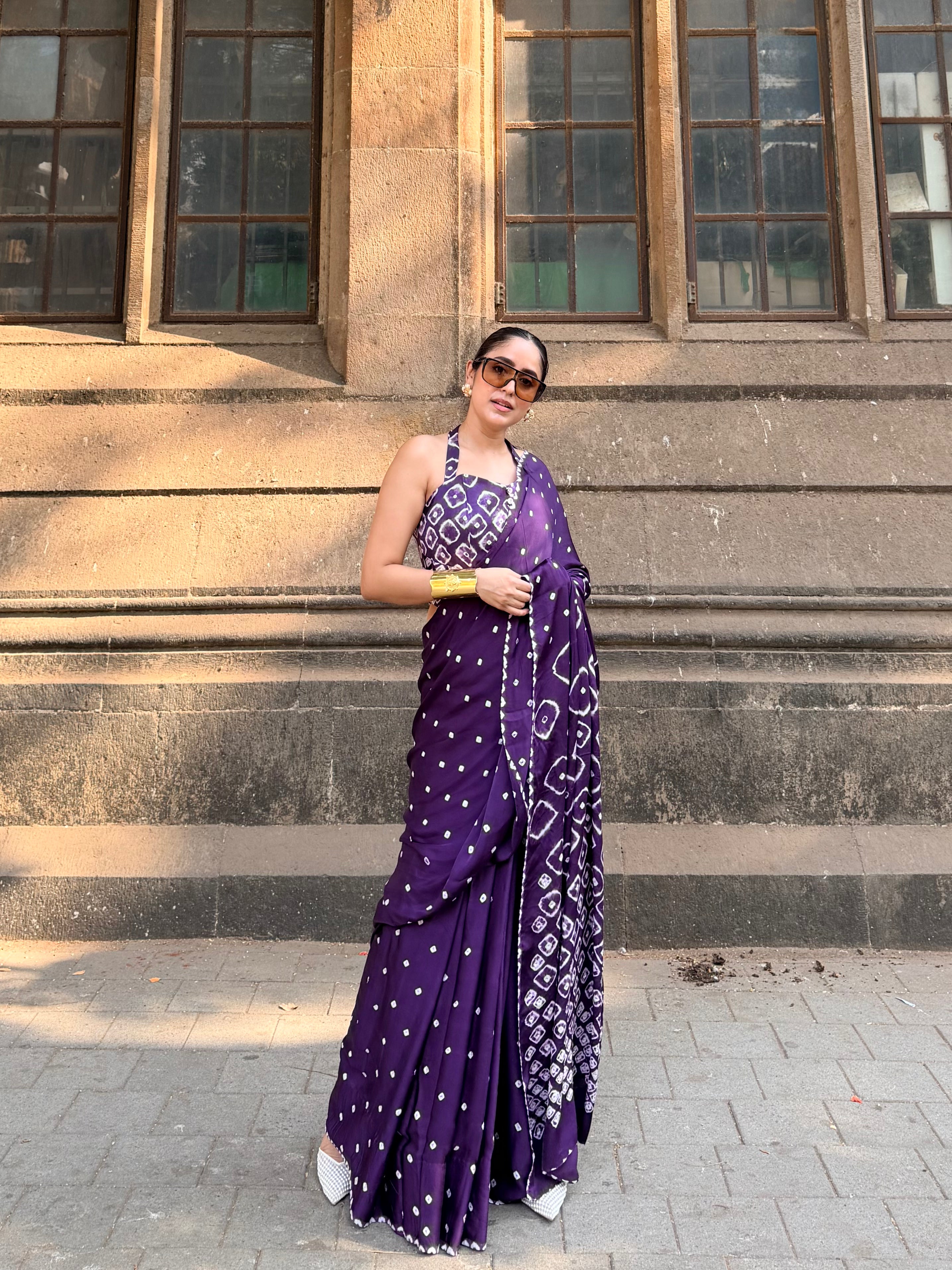 Rogan Bandhani Saree