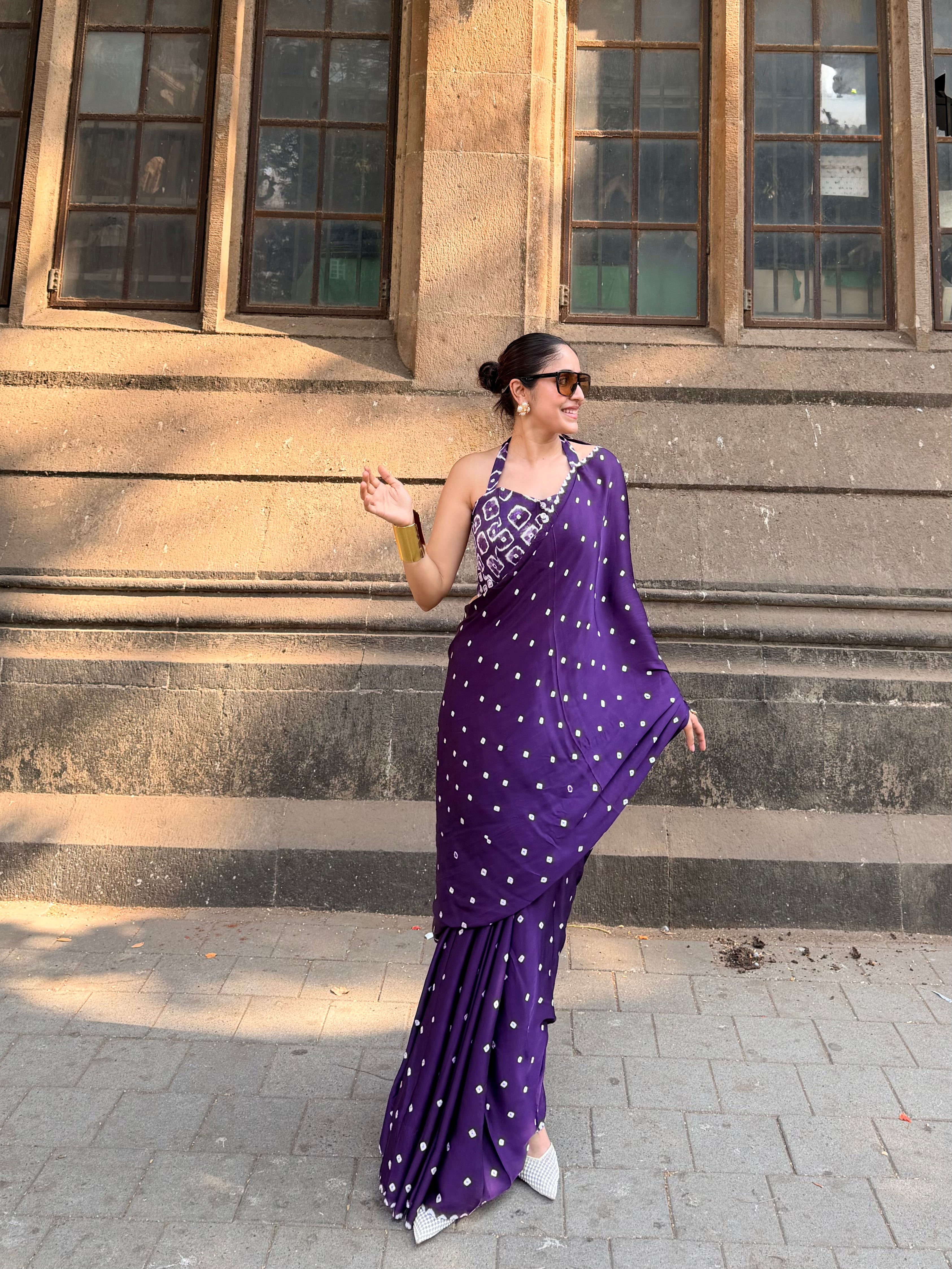 Rogan Bandhani Saree