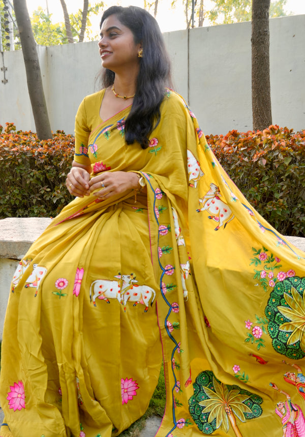 Viraha Pichwai Saree