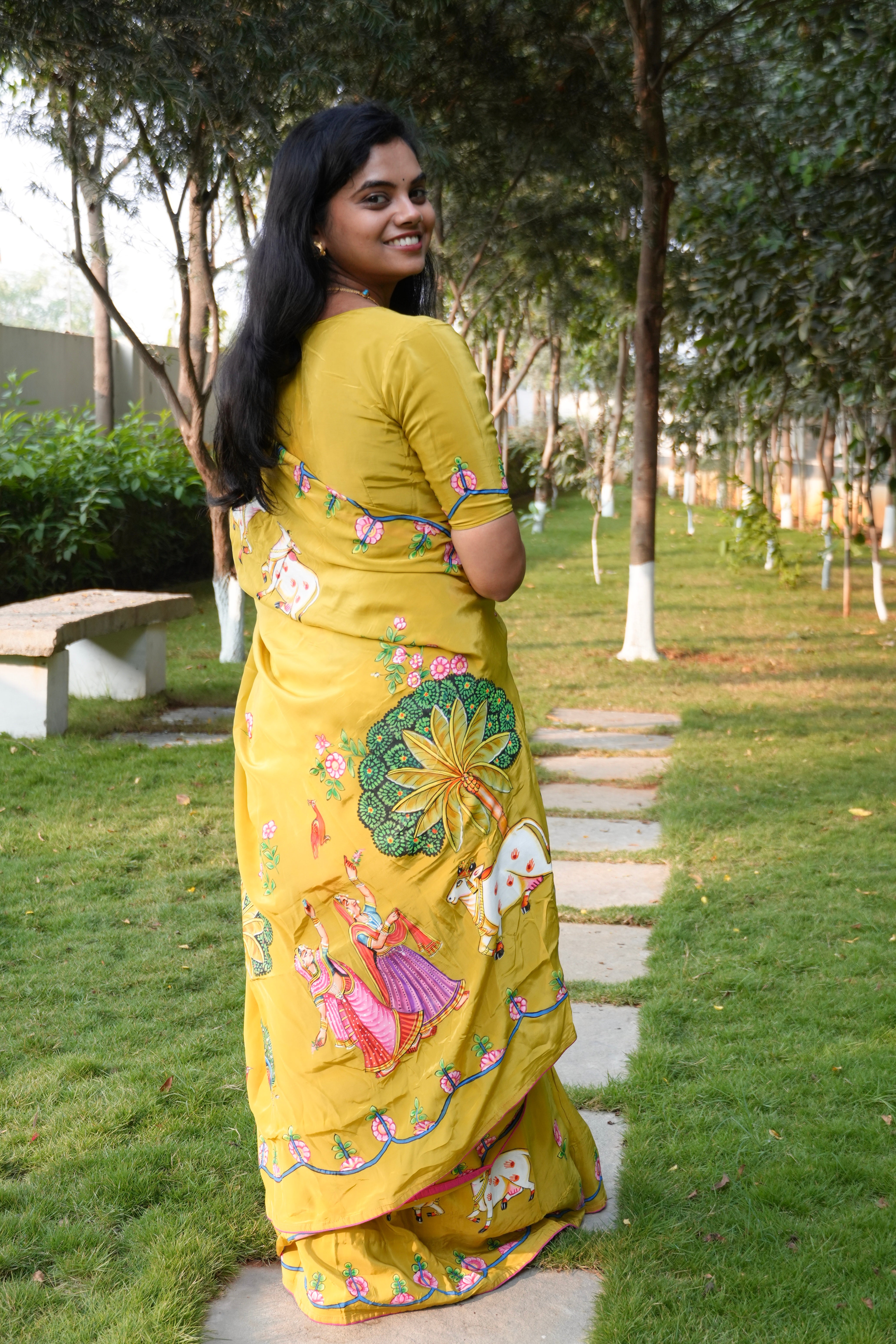 Viraha Pichwai Saree