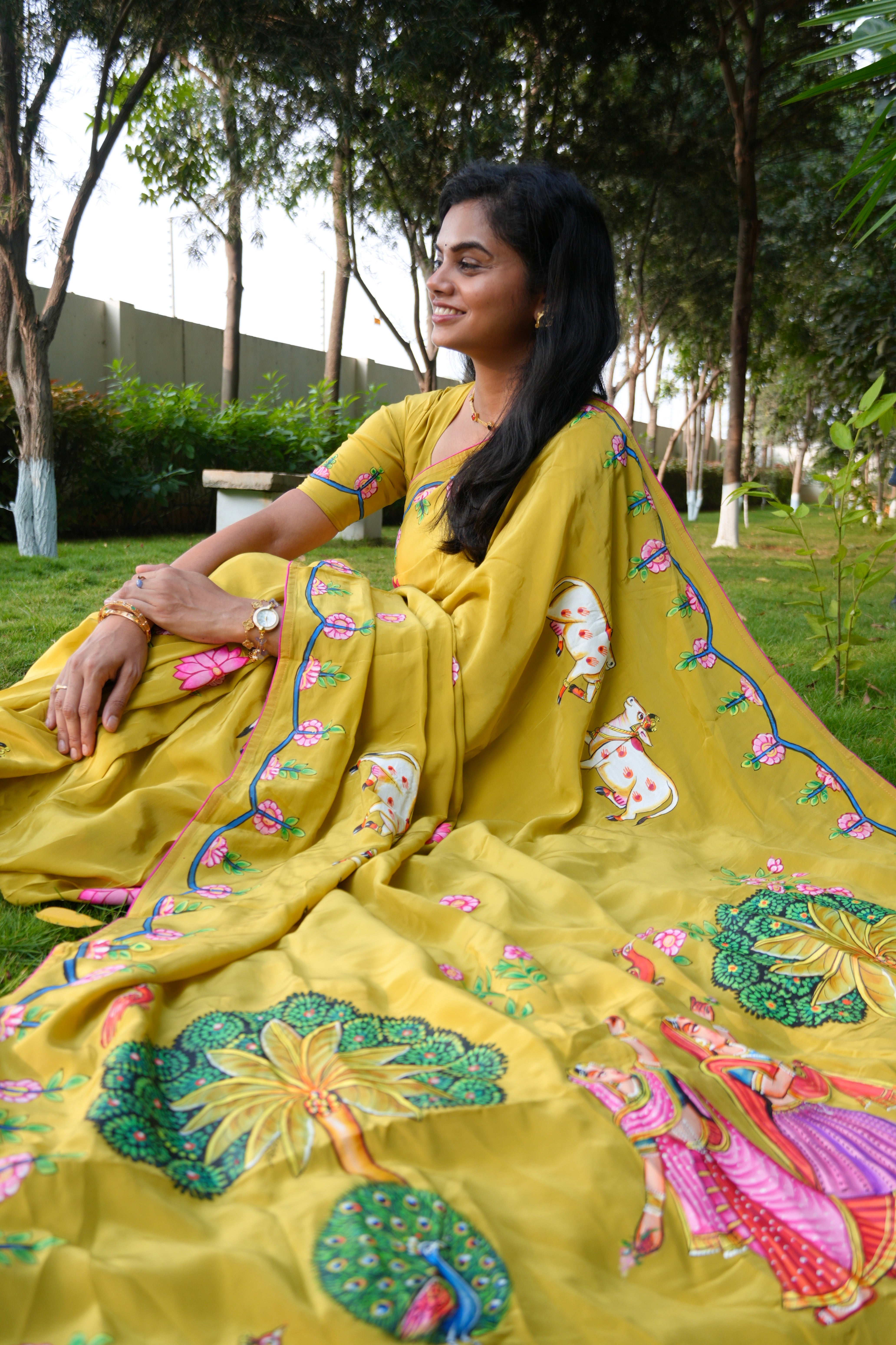 Viraha Pichwai Saree