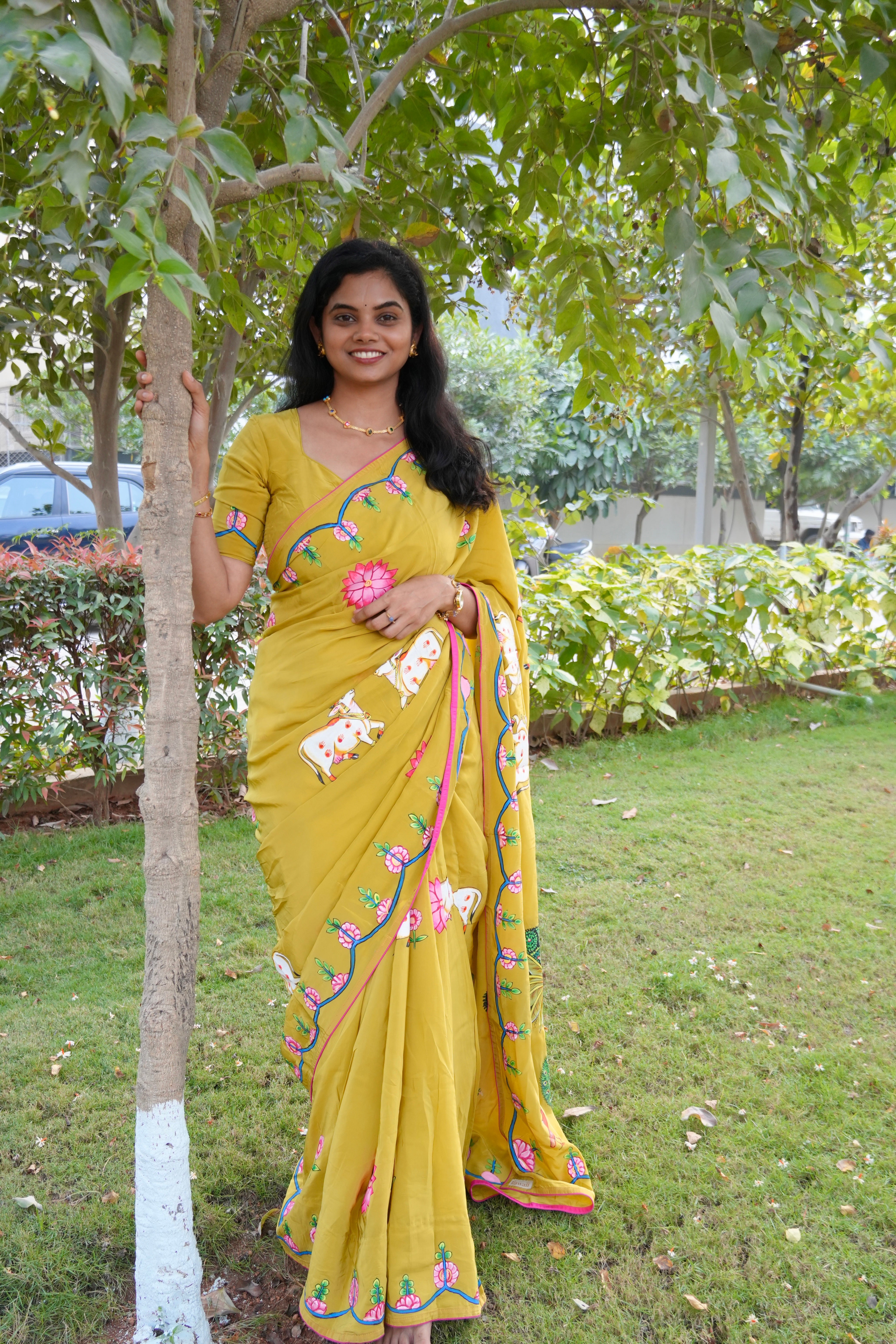 Viraha Pichwai Saree