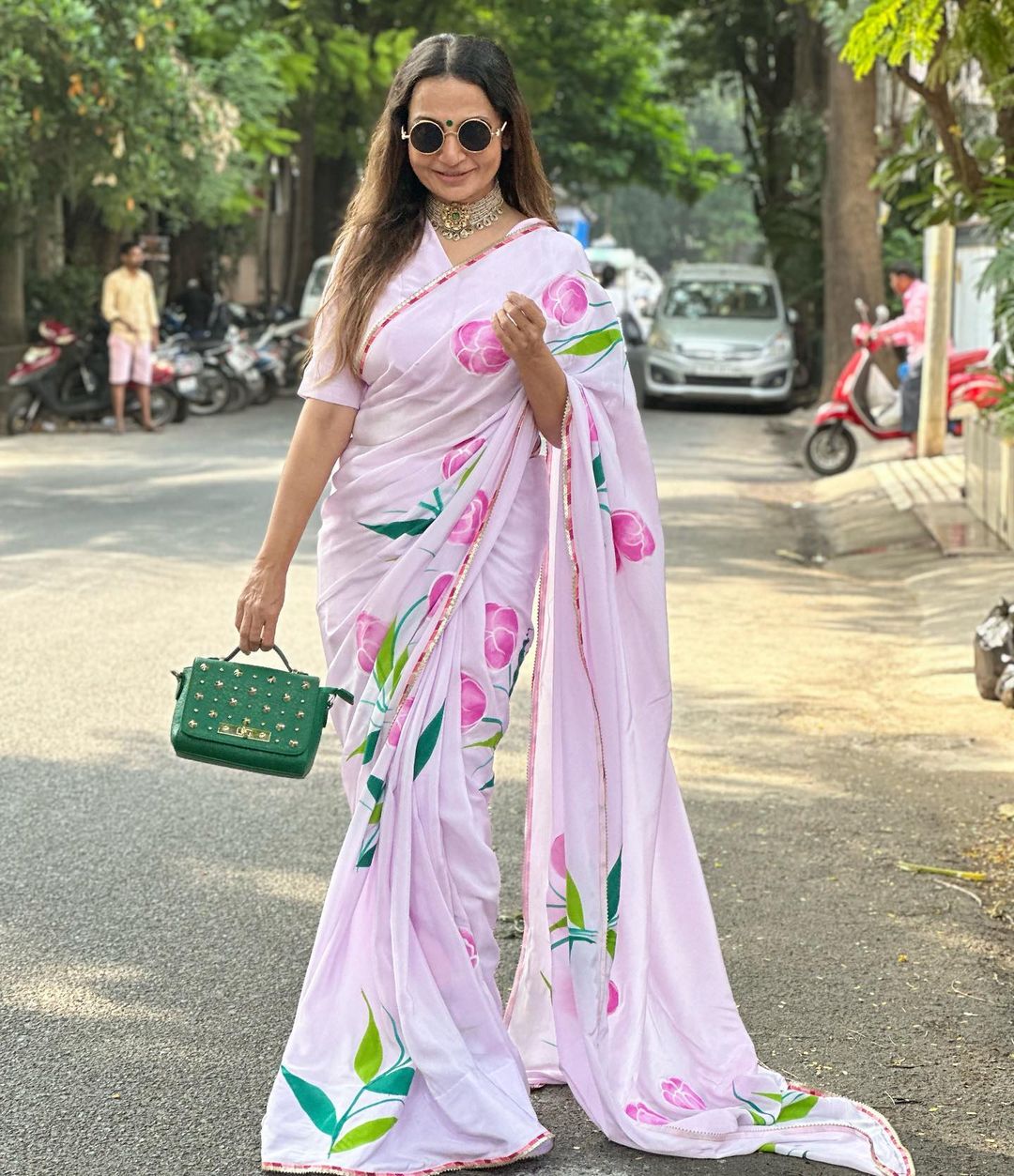 Roopal Shah in Tulip Floral Saree