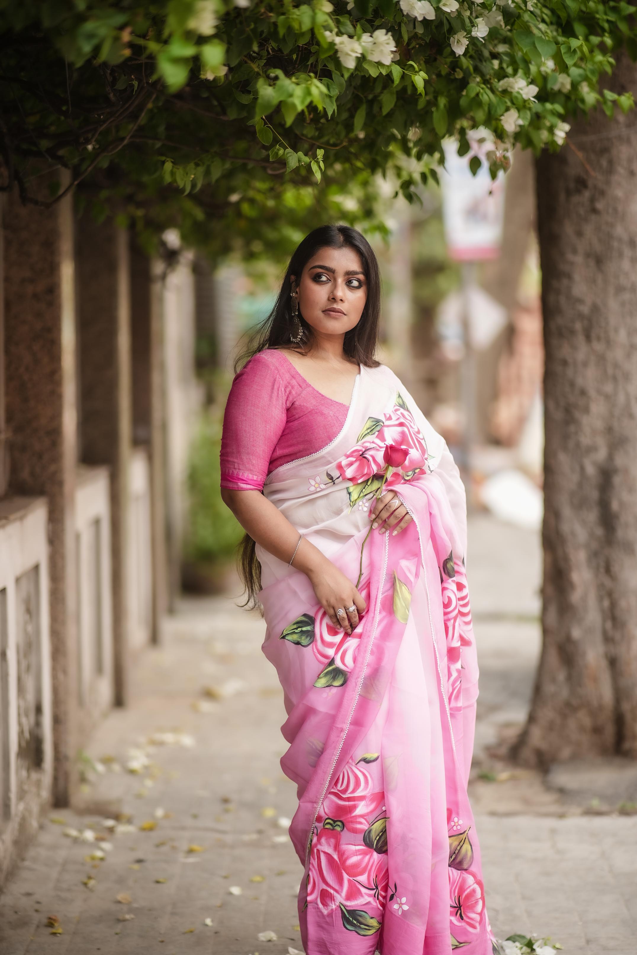 Gulaabo Floral Saree