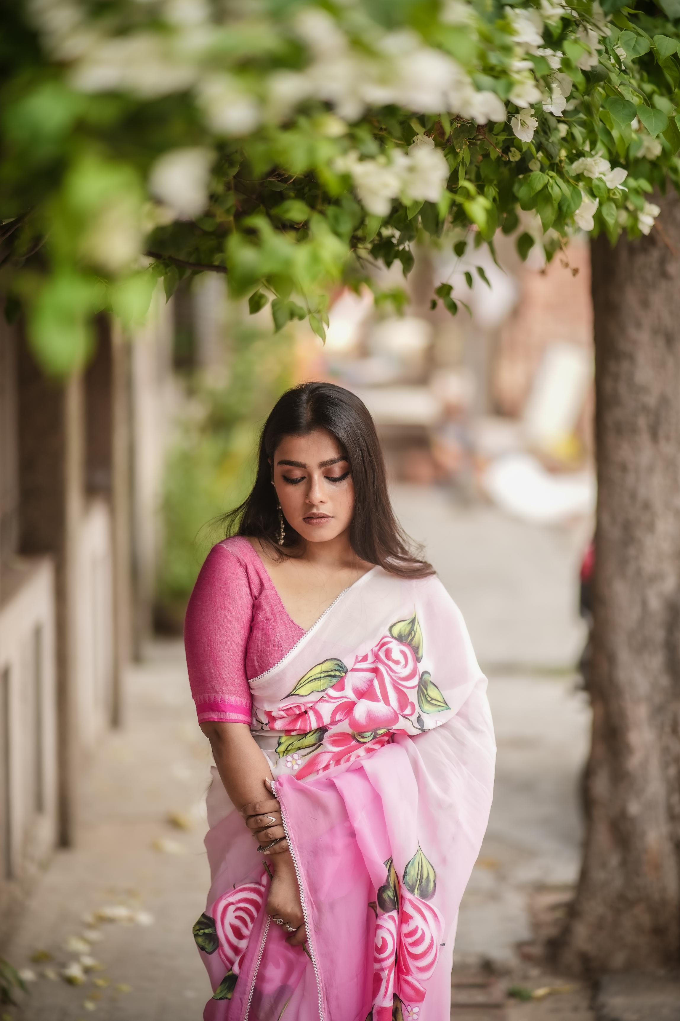 Gulaabo Floral Saree