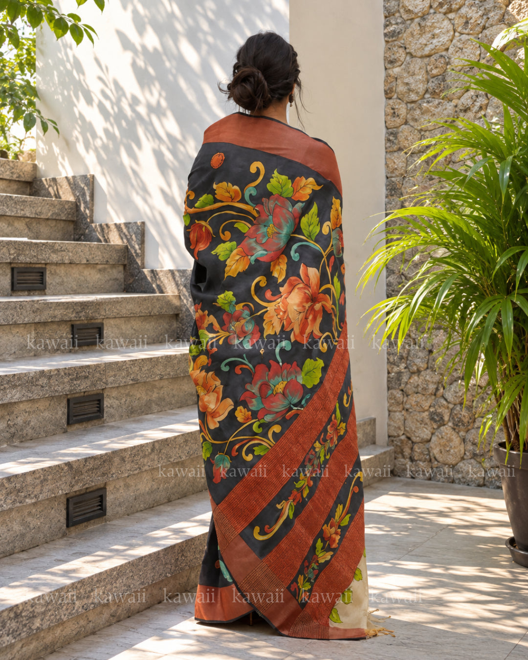 Sakhin Kalamkari Saree