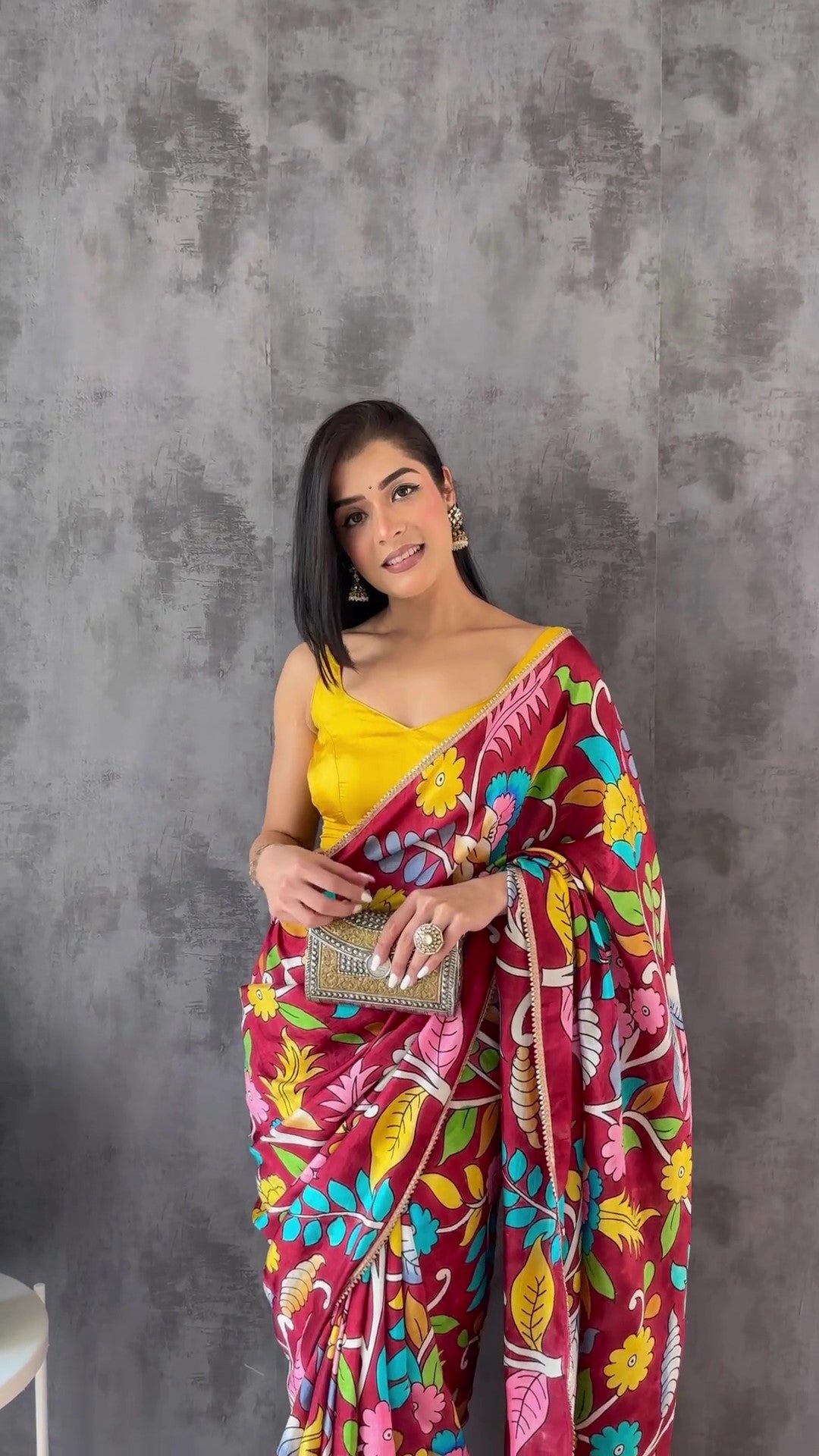 Sukhmani Gambhir in Sukhmani Kalamkari Silk Saree