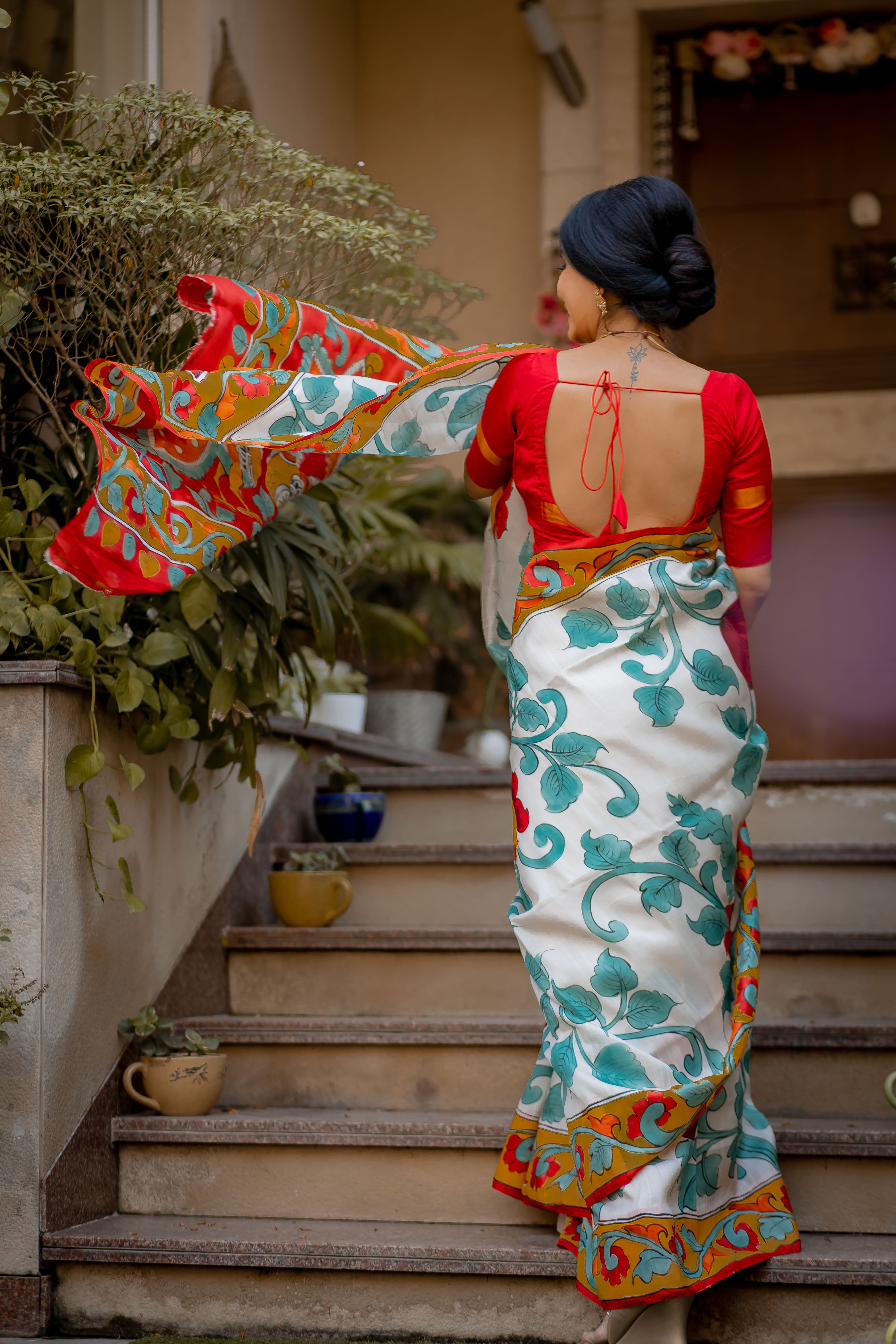 Anu Mishra in Kalamkari Saree