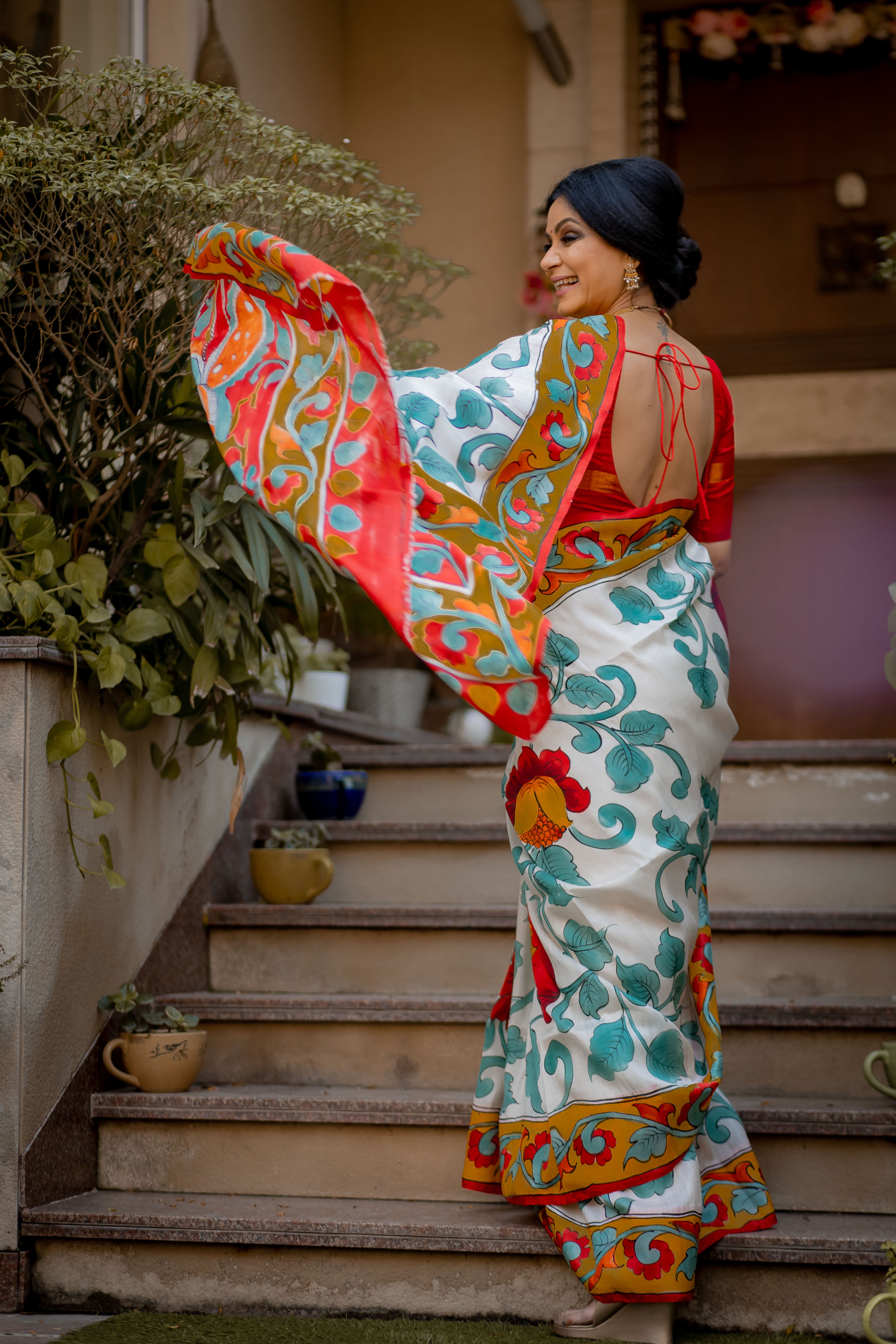Anu Mishra in Kalamkari Saree