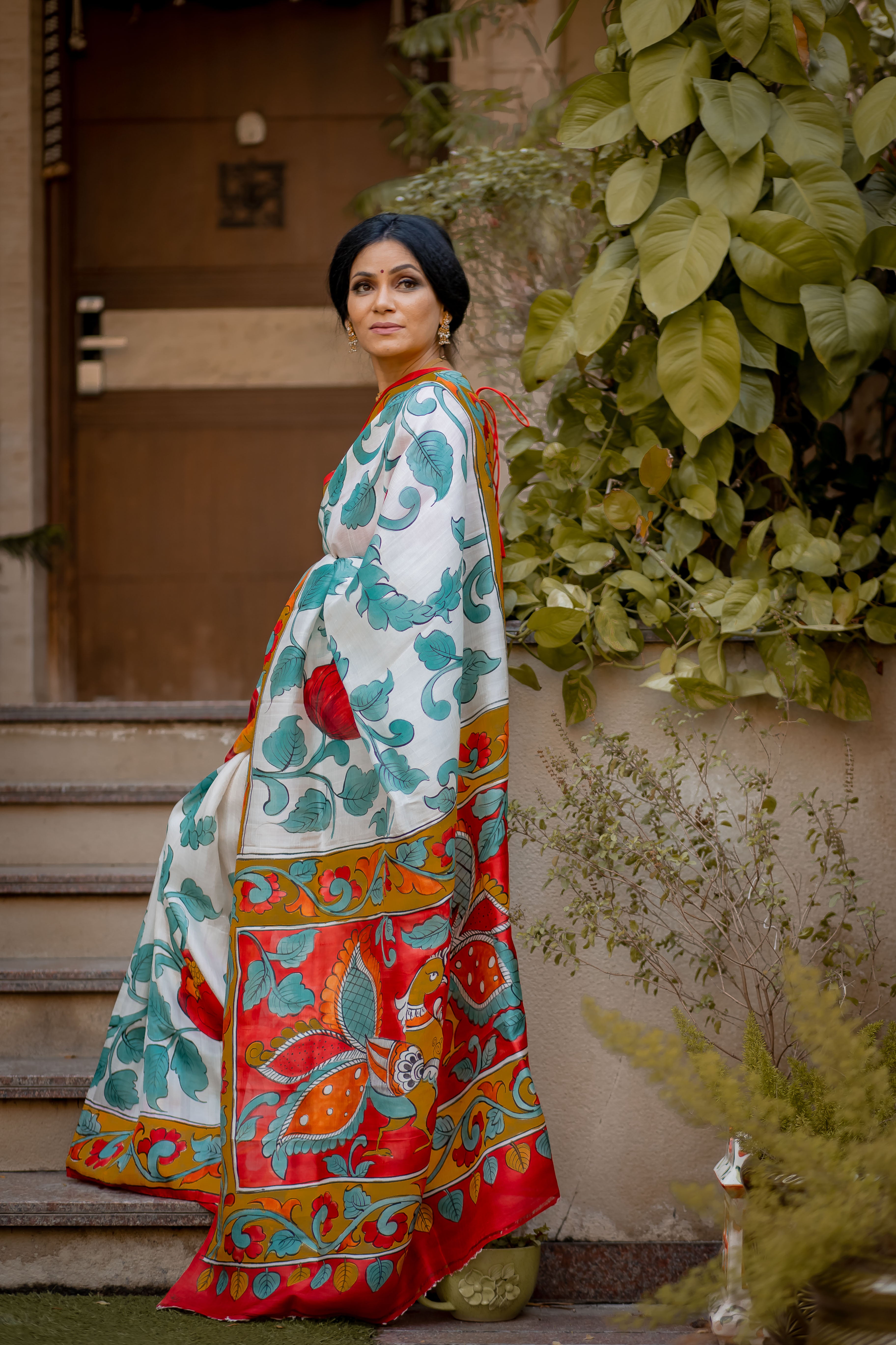 Anu Mishra in Kalamkari Saree