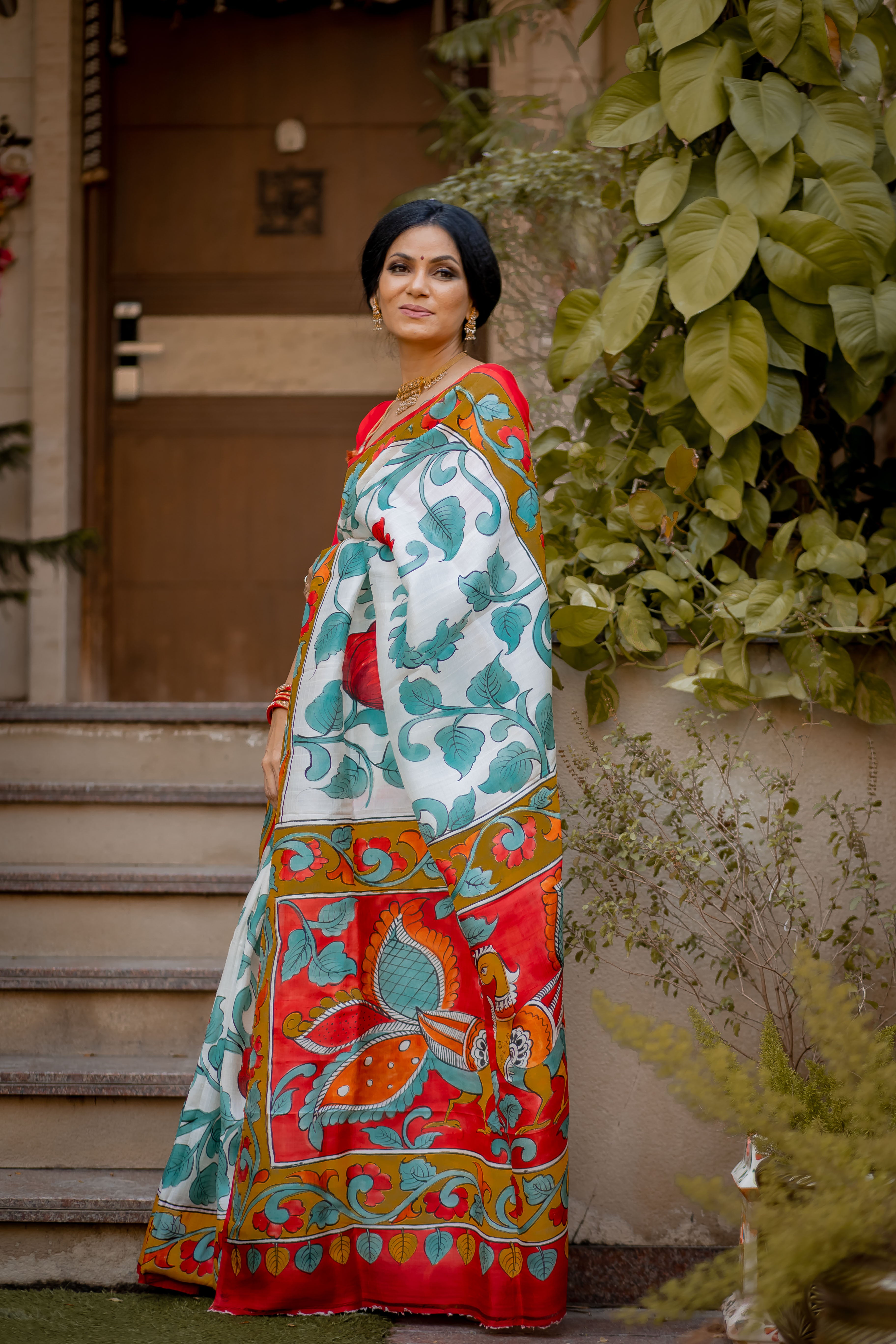 Anu Mishra in Kalamkari Saree