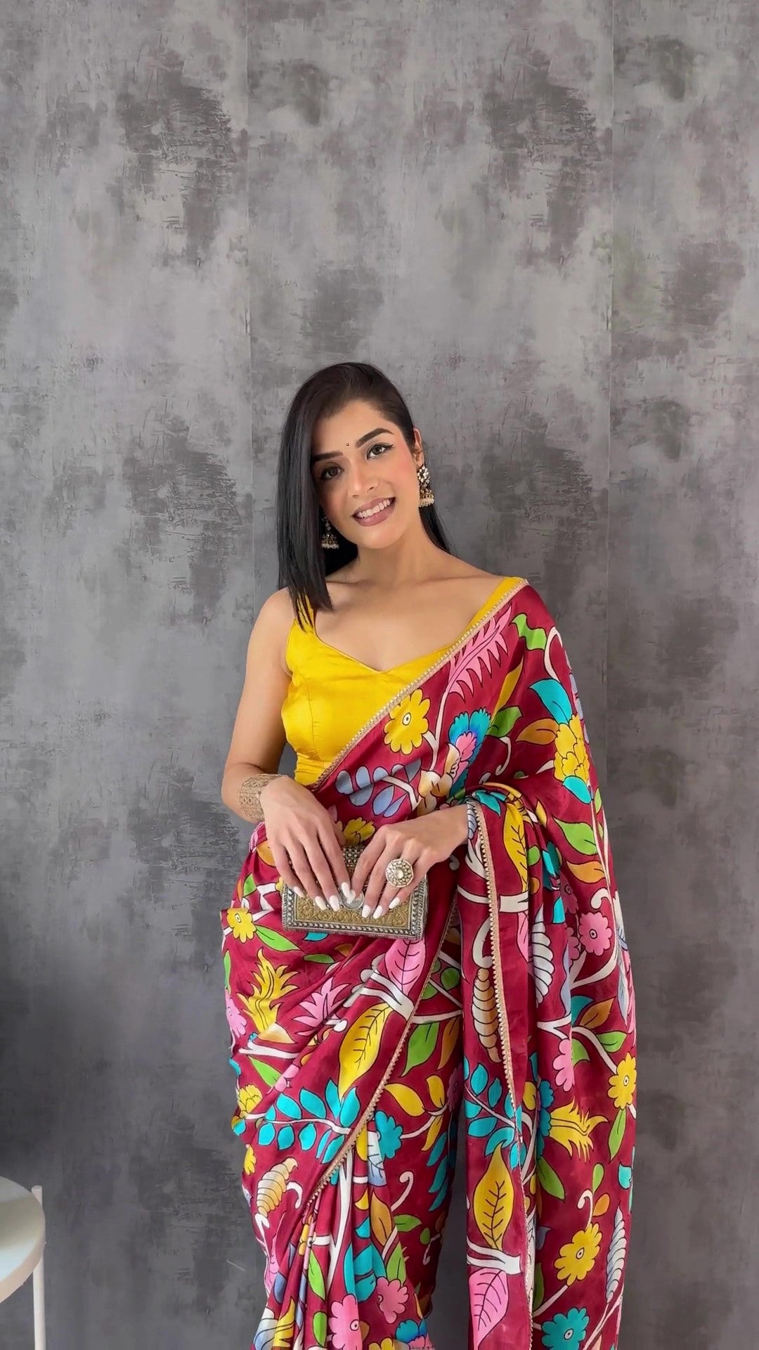 Sukhmani Gambhir in Sukhmani Kalamkari Silk Saree