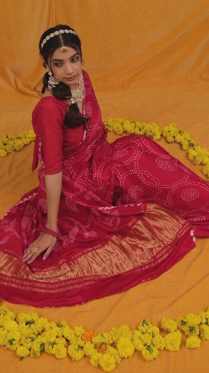 Banno Bandhani Saree