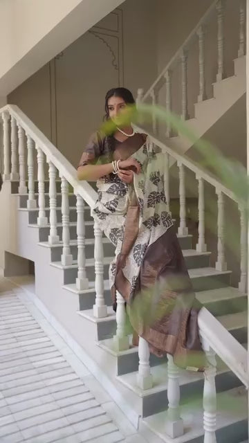 Kamlini Tussar Silk Saree