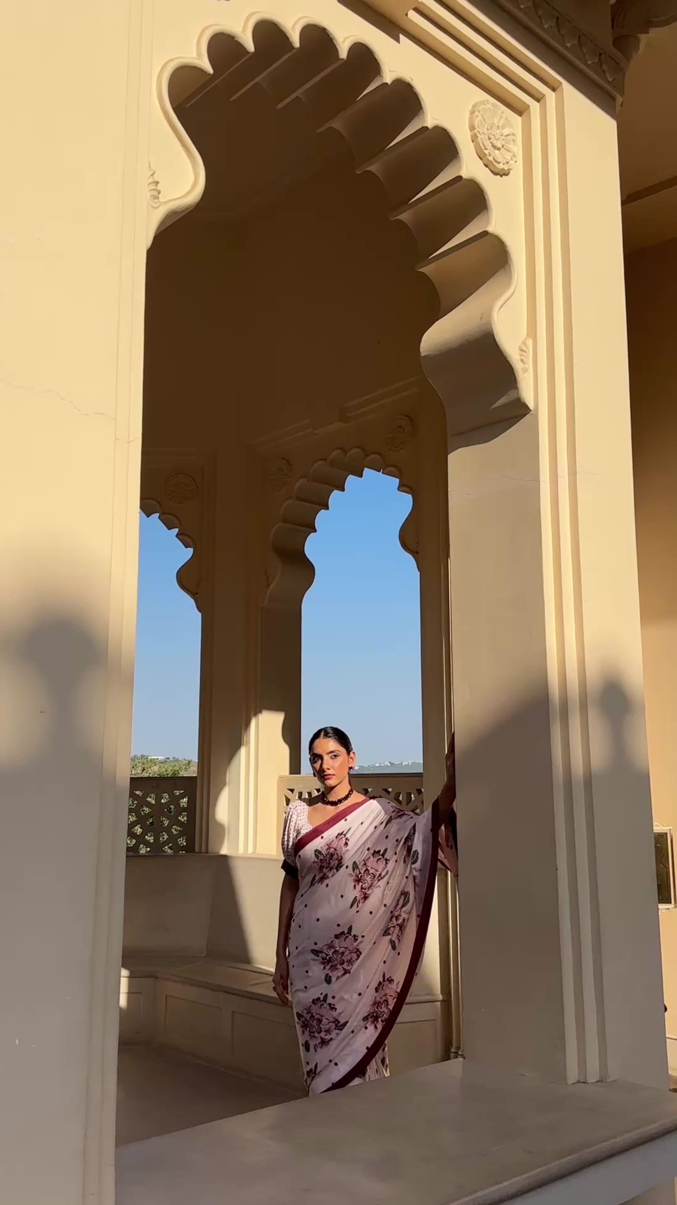 Adela Hand Block Print Saree