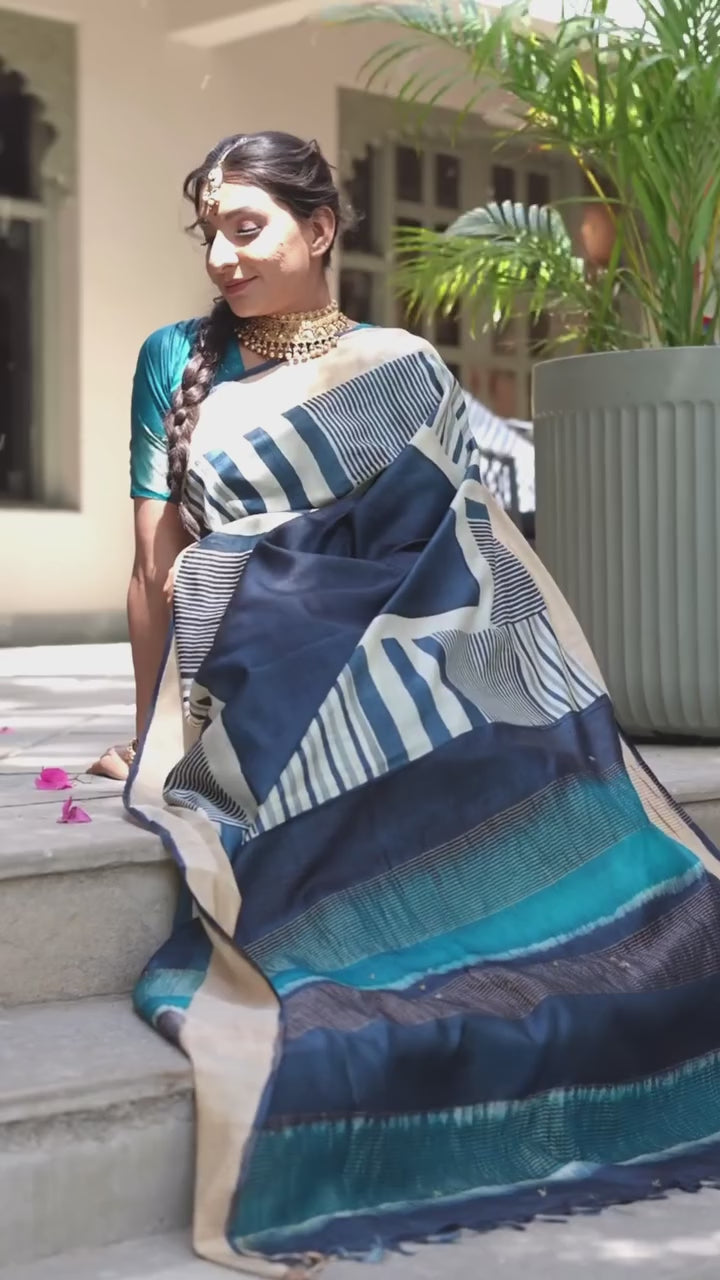 Sirsa Tussar Silk Saree