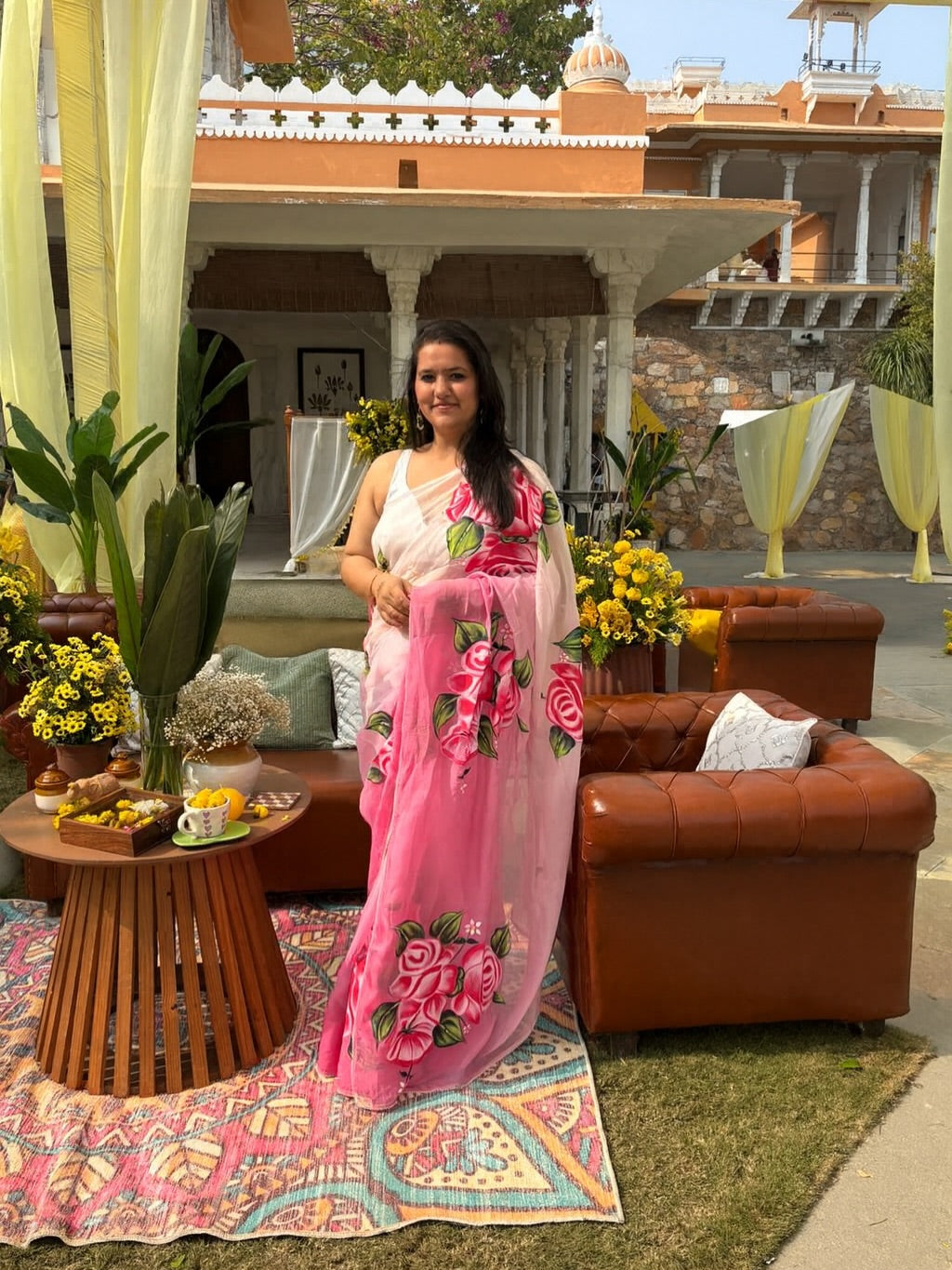 Gulaabo Floral Saree