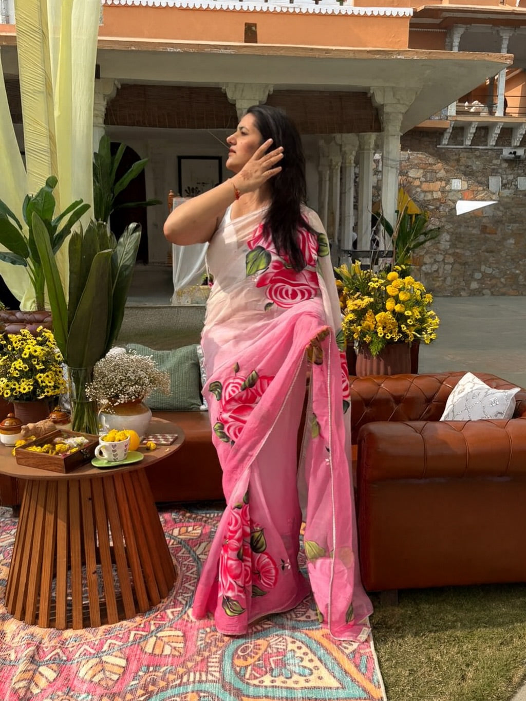 Gulaabo Floral Saree