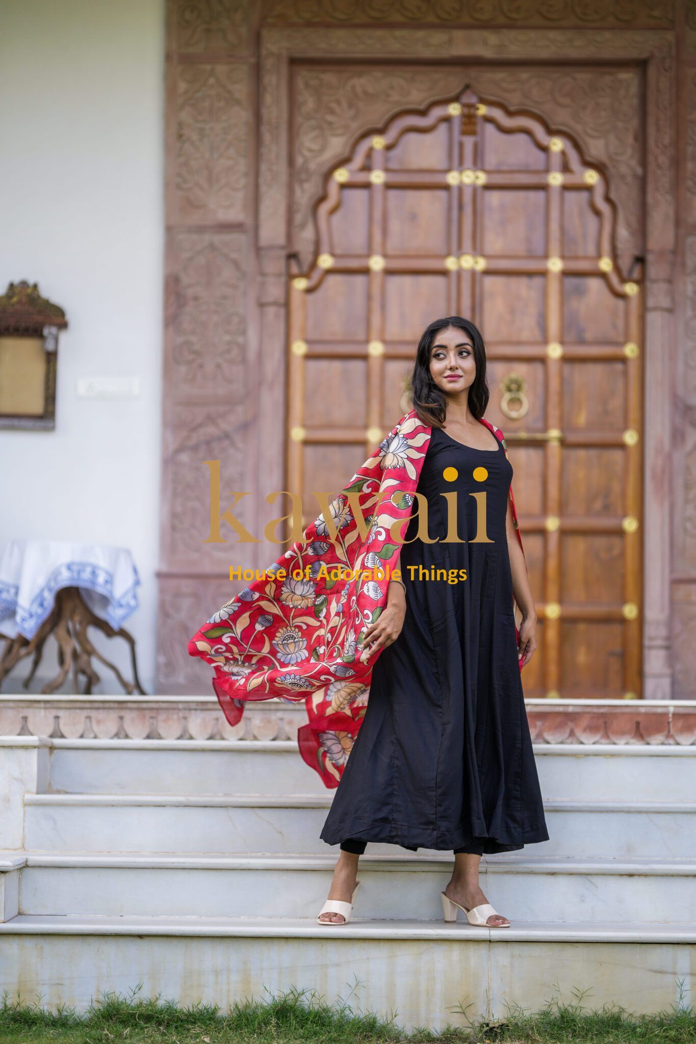 Lalima Kalamkari Dupatta