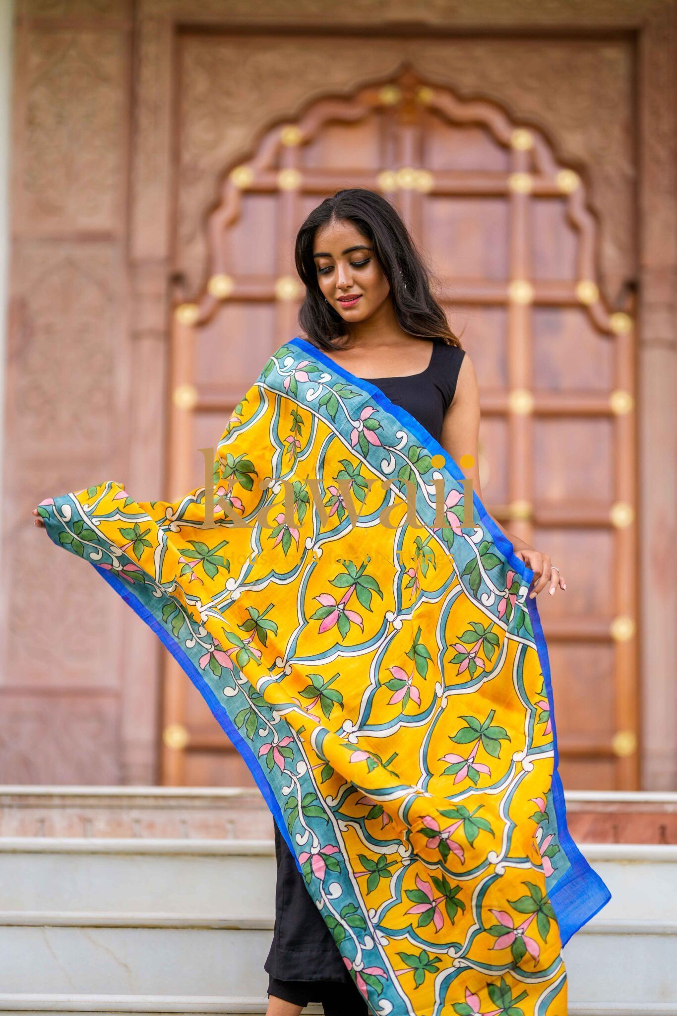 Lavanya Kalamkari Dupatta