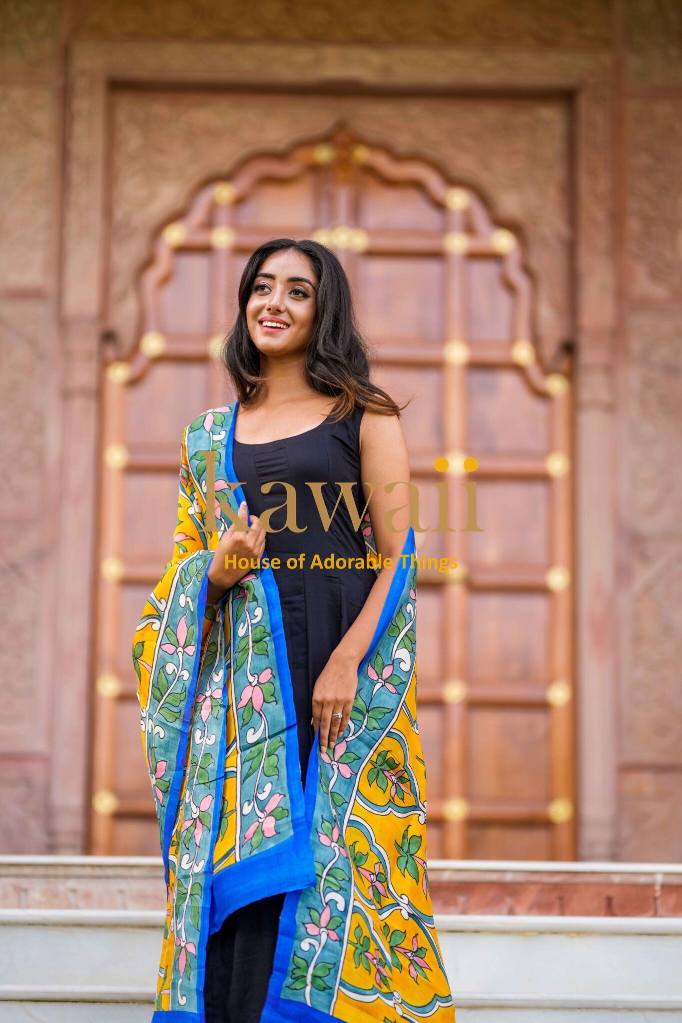 Lavanya Kalamkari Dupatta