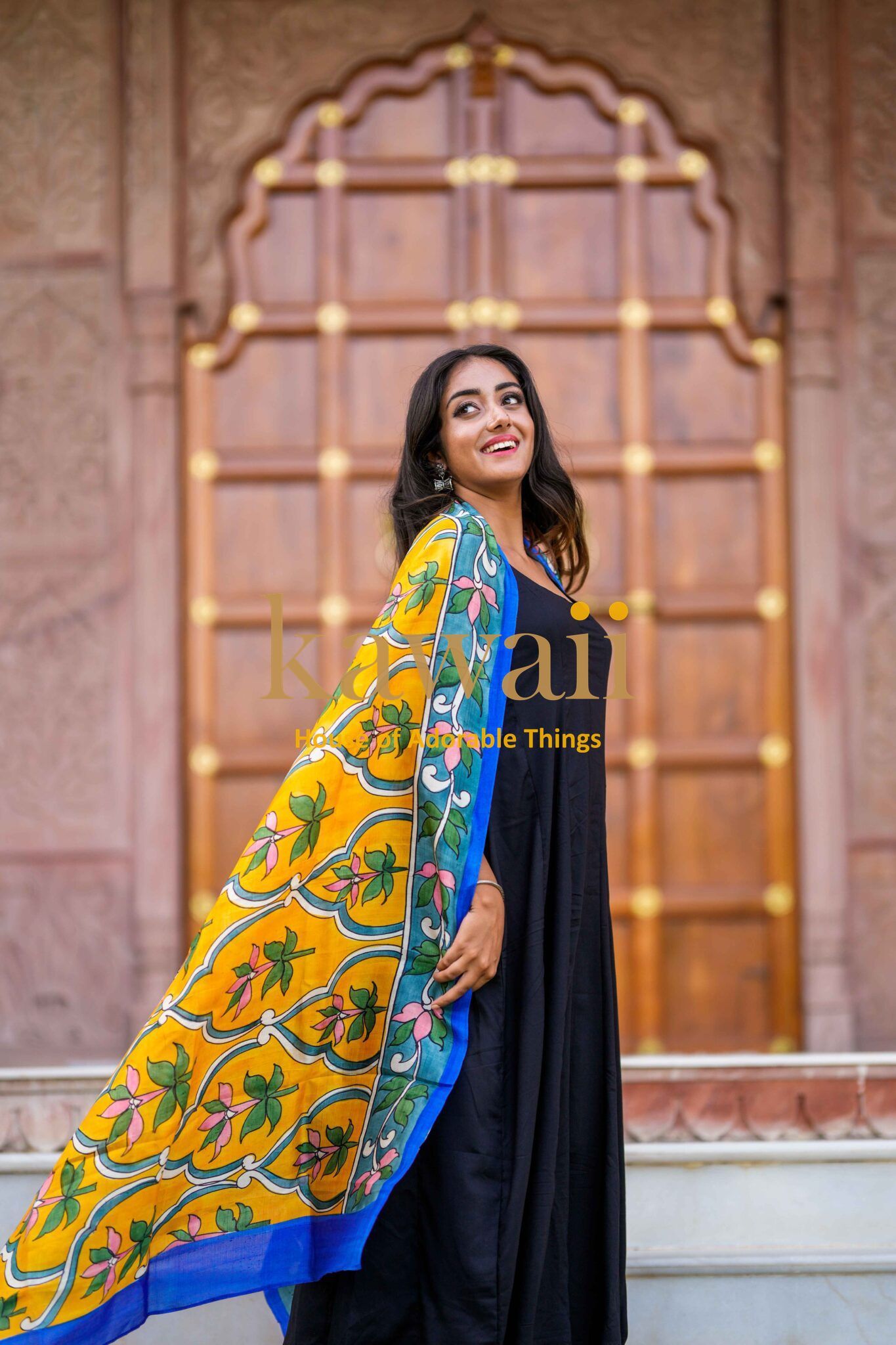 Lavanya Kalamkari Dupatta