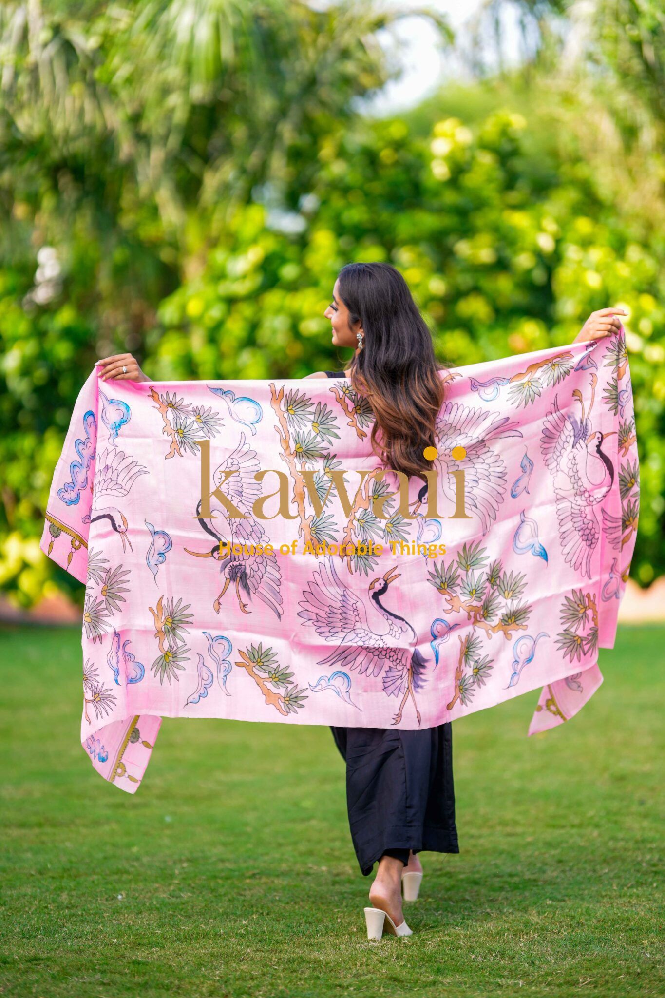 Abhas Kalamkari Dupatta