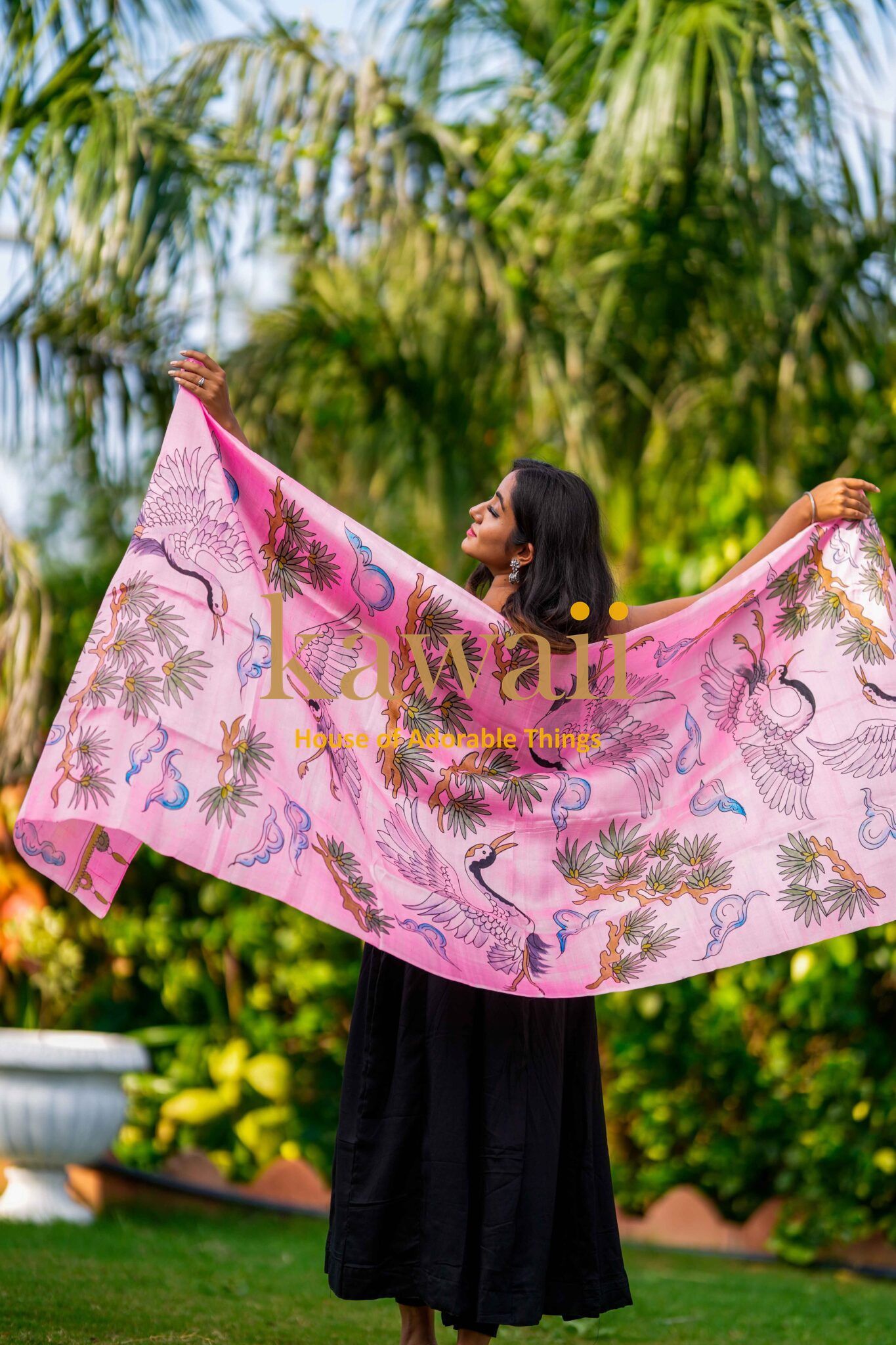 Abhas Kalamkari Dupatta