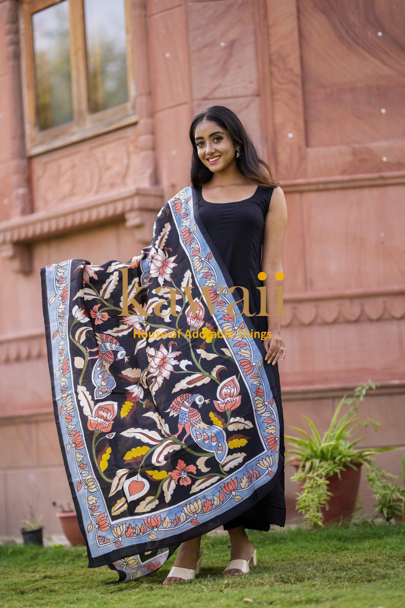 Manohar Kalamkari Dupatta