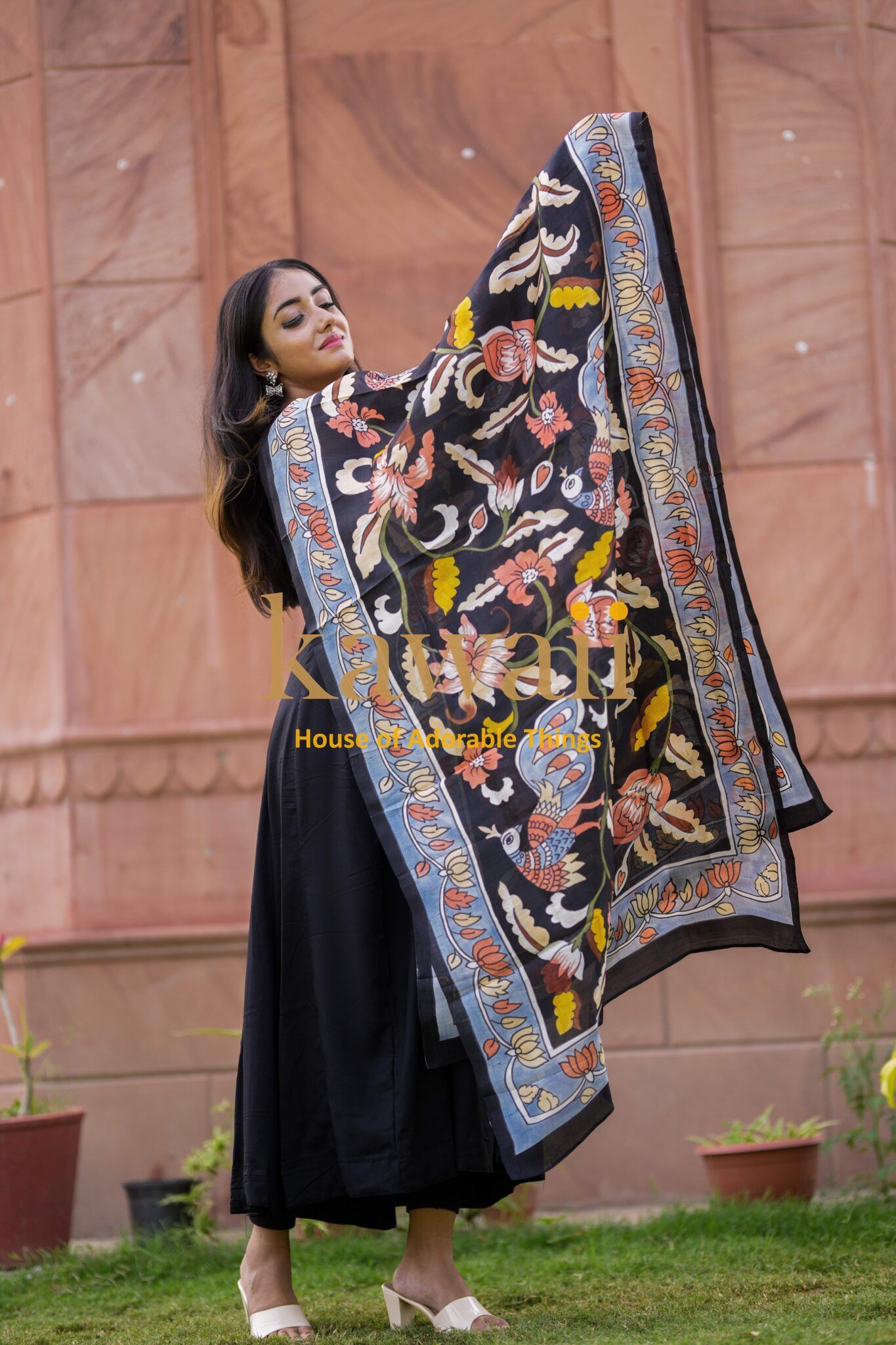 Manohar Kalamkari Dupatta