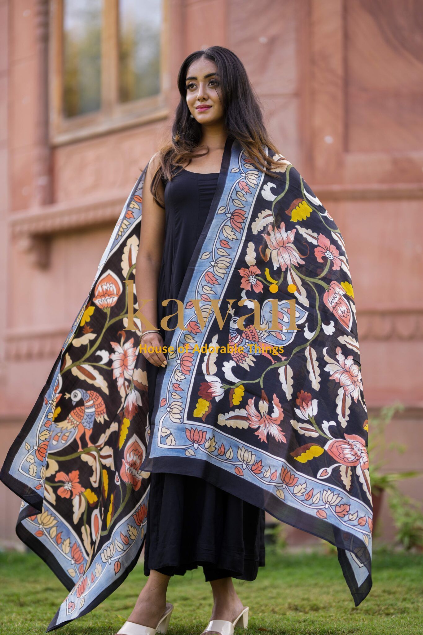 Manohar Kalamkari Dupatta