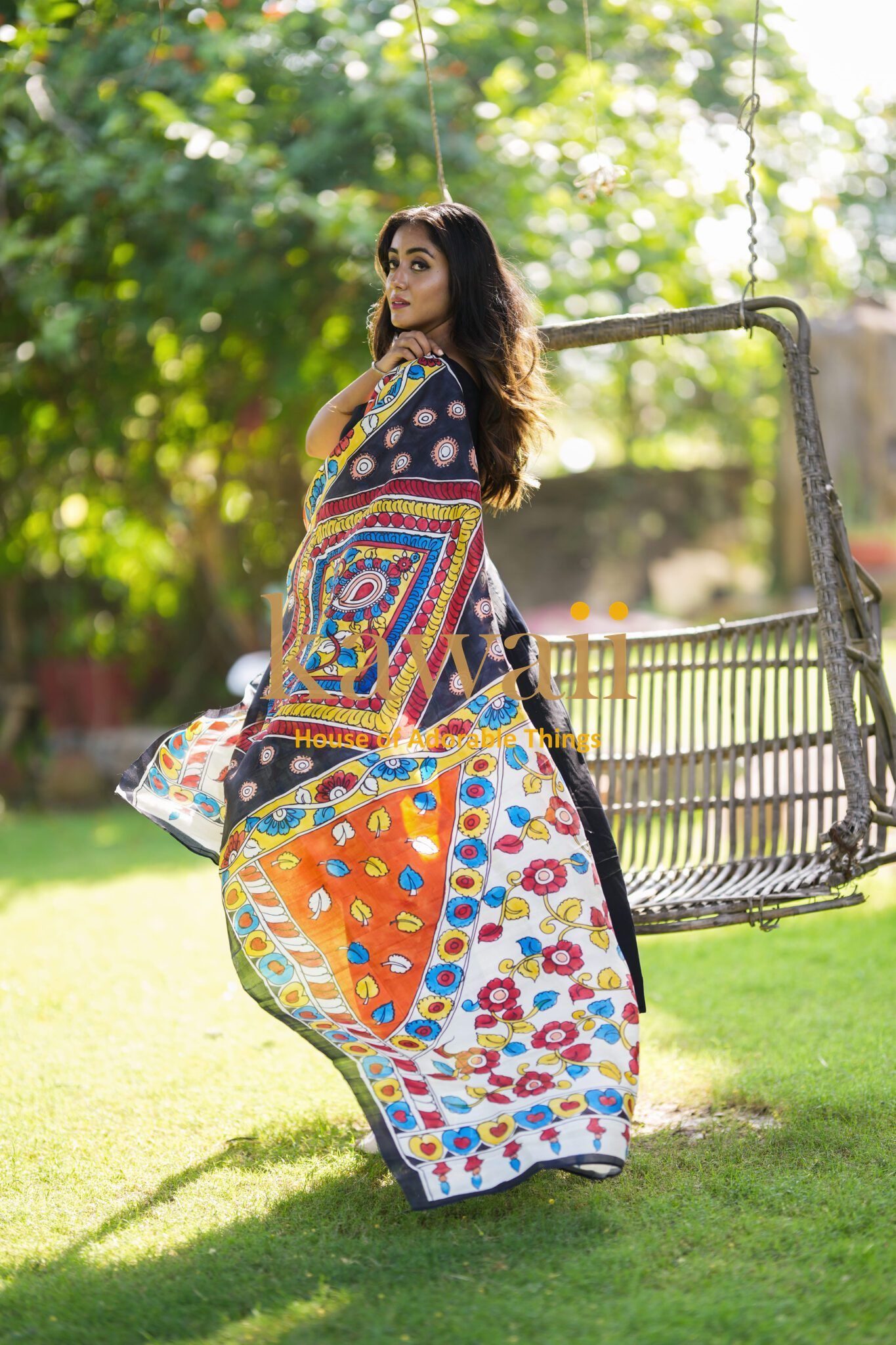 Mangal Kalamkari Dupatta